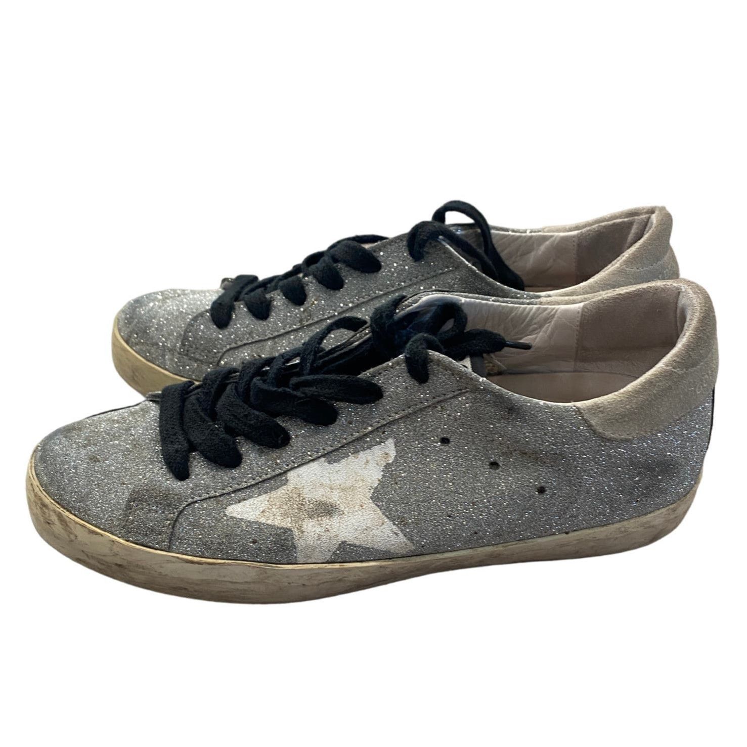 Golden Goose Golden Goose Superstar GGDB Glitter Flag Sneakers Shoes W38 Size US 8 / IT 38 - 2 Thumbnail