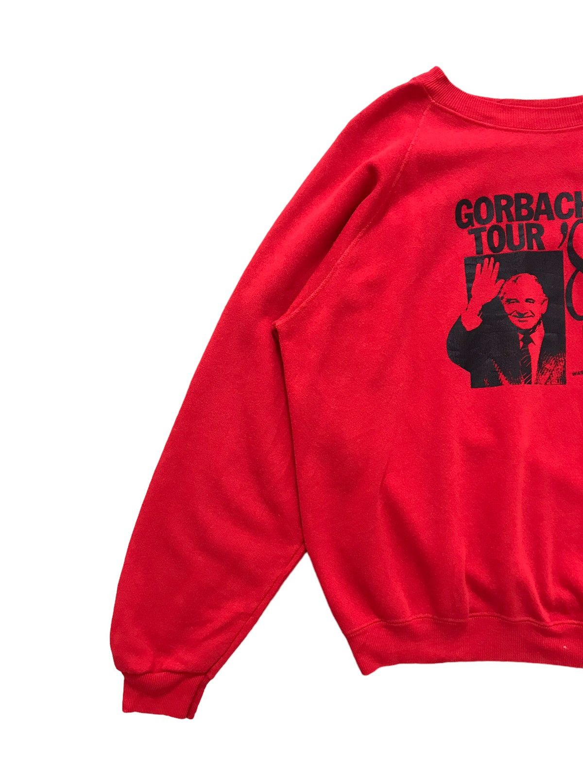 Vintage Vintage Mikhail Gorbachev Tour 87’ Sweatshirt Size US XL / EU 56 / 4 - 2 Thumbnail