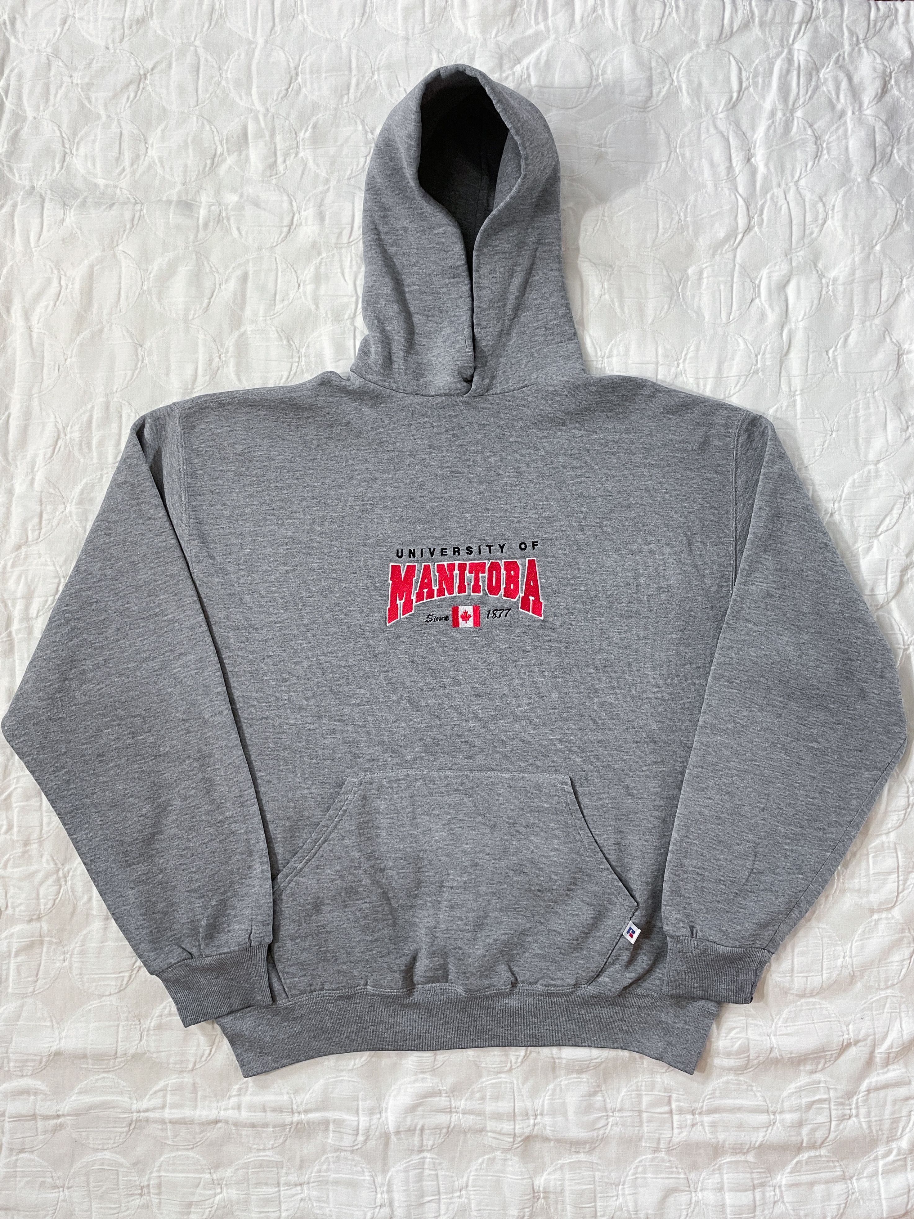 Russell Athletic × Vintage 90s Boxy University of Manitoba Russell Athletic Sweatshirt Size US L / EU 52-54 / 3 - 1 Thumbnail