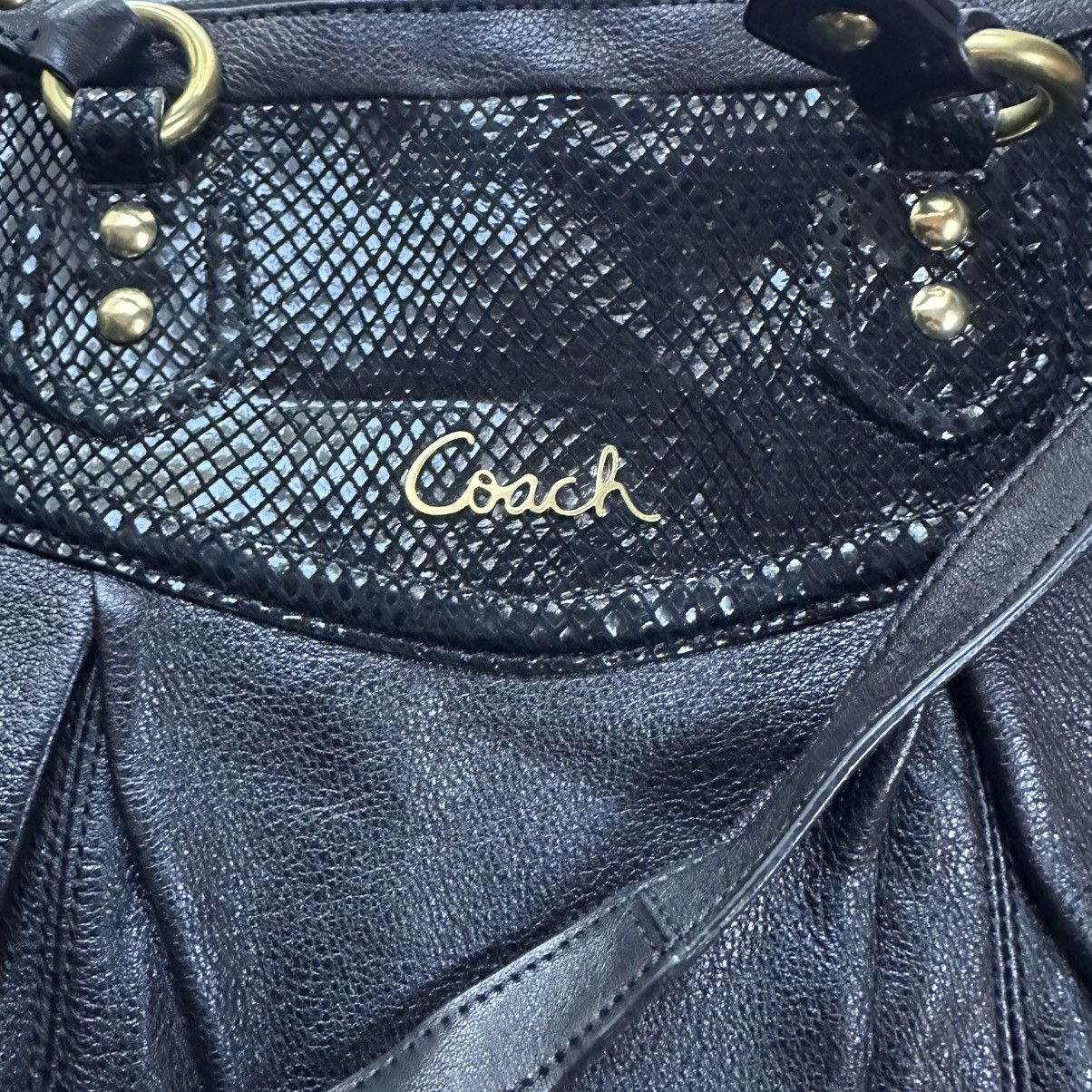 Coach Coach Ashley Black Leather Shoulder Cross Body Bag Purse Y2K Size ONE SIZE - 9 Thumbnail