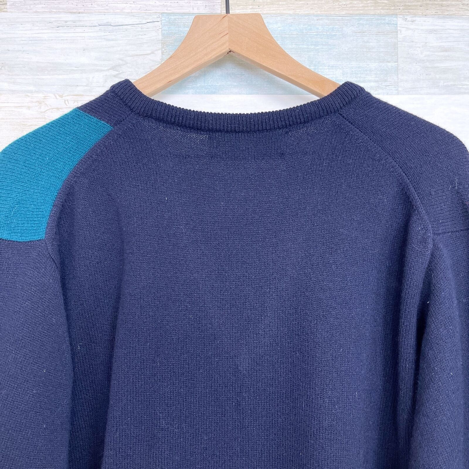 Lyle & Scott Lyle & Scott Lambswool Argyle Sweater Blue V Neck Scotland L Size US L / EU 52-54 / 3 - 4 Thumbnail