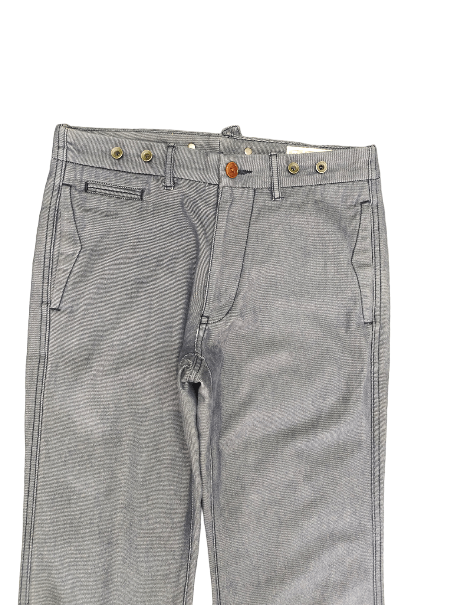 Japanese Brand Vintage Navy Buckle Back Denim Pants Inspired Wwii Size US 30 / EU 46 - 10 Thumbnail