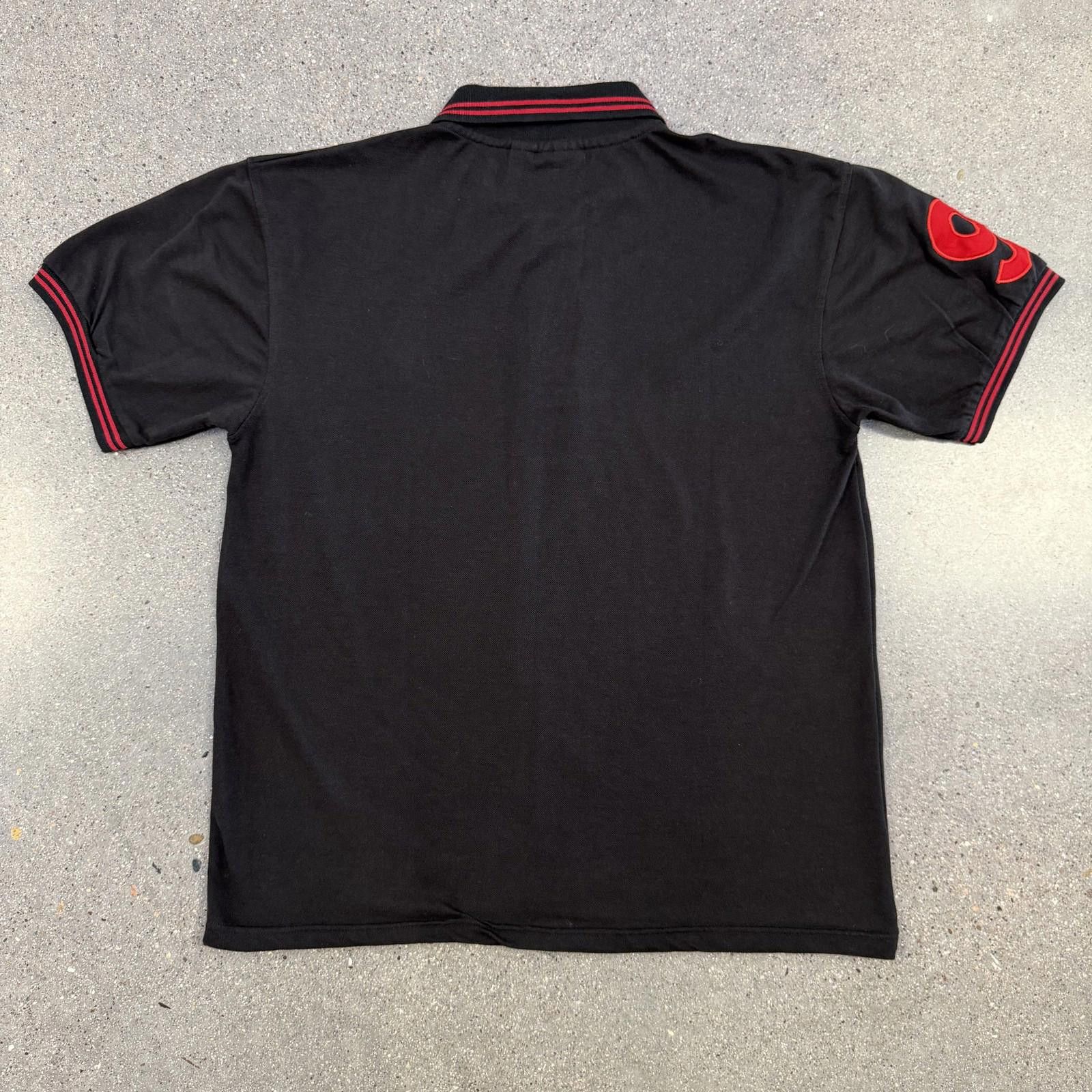 Lad Musician Lada Polo Shirt Mens XL Black Red Embroidered Short Sleeve Size US XL / EU 56 / 4 - 9 Thumbnail