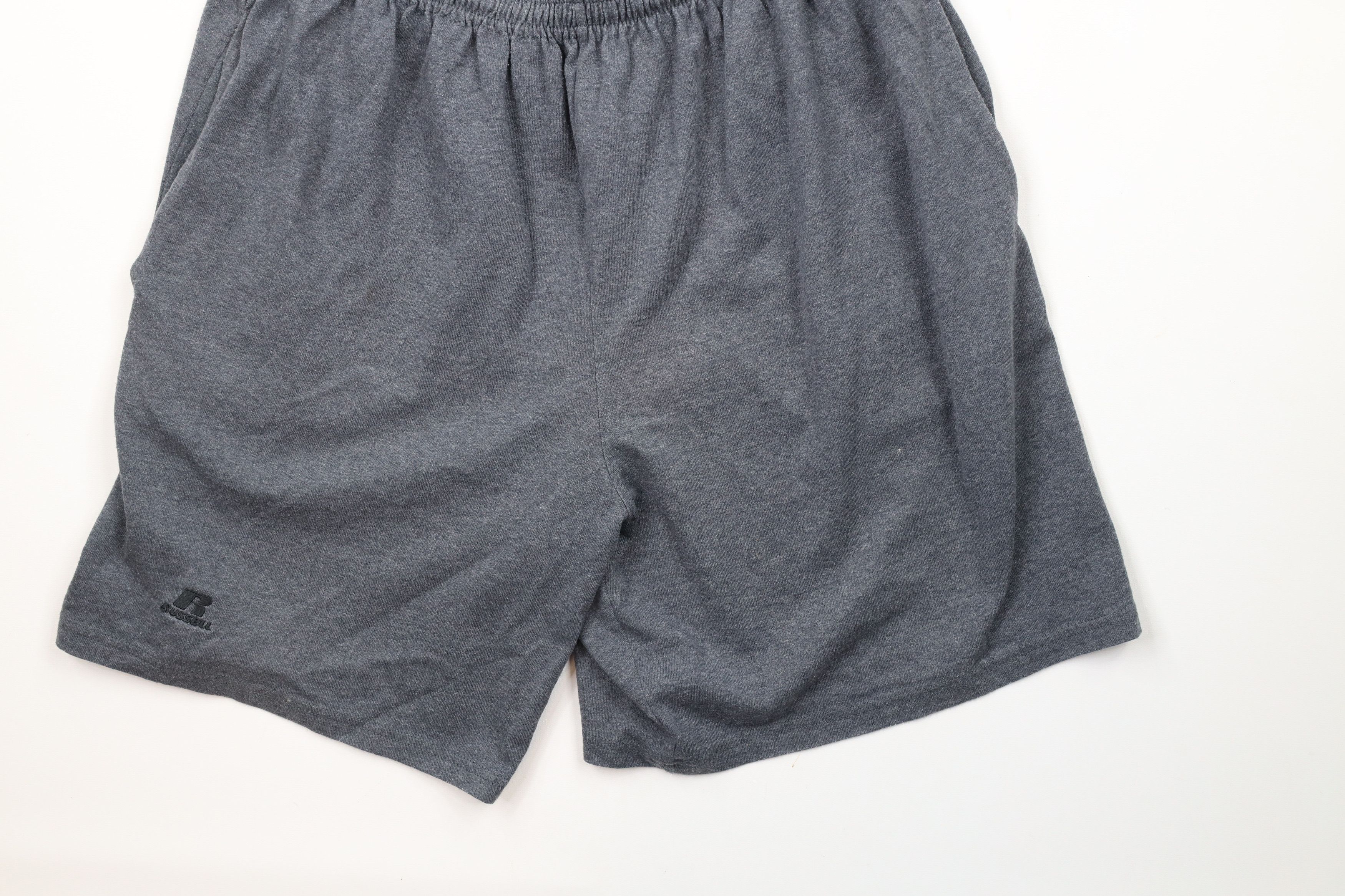 Russell Athletic × Vintage Vintage Russell Athletic Out Above Knee Shorts Charcoal Gray Size US 34 / EU 50 - 4 Thumbnail