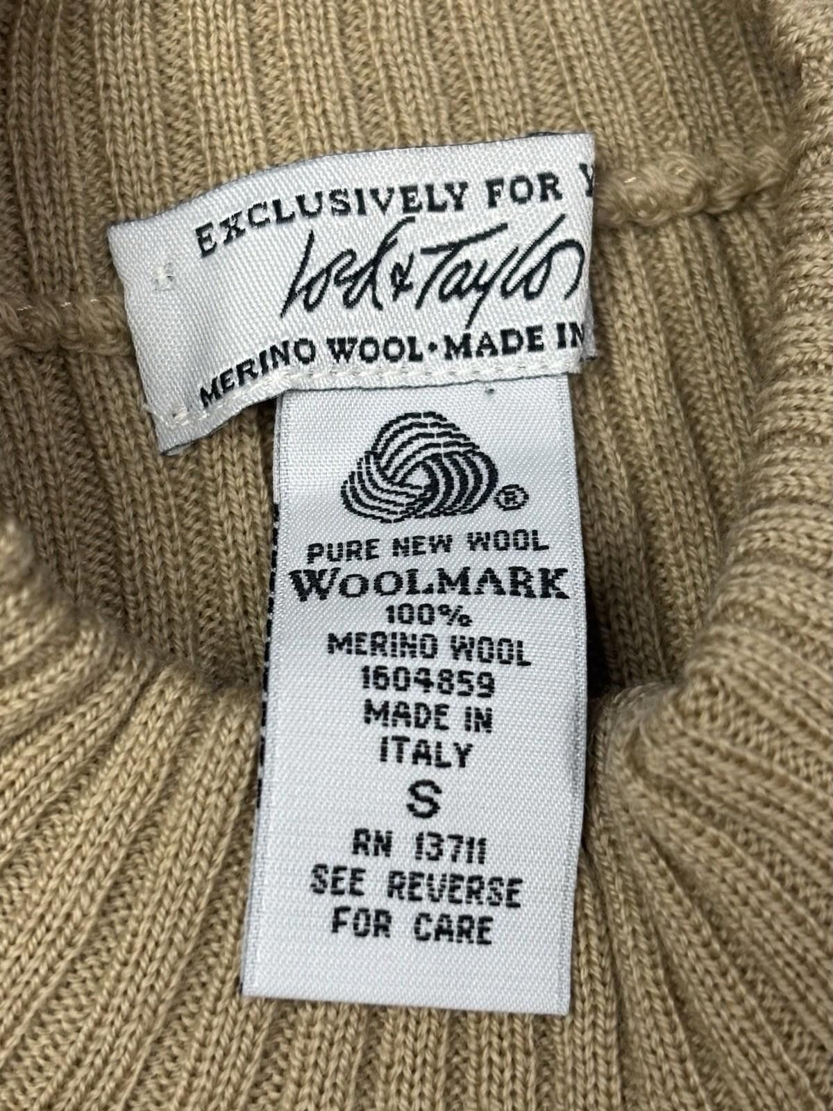 Lord & Taylor Lord & Taylor Sweater Womens S Baruffa Italian Merino Wool Size S / US 4 / IT 40 - 2 Thumbnail