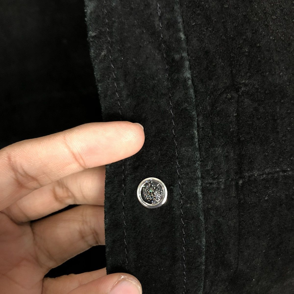 Japanese Brand 🔥RICH BLACK VINTAGE CHORE LEATHER JACKET CANTERBURY CROSS Size US M / EU 48-50 / 2 - 18 Thumbnail
