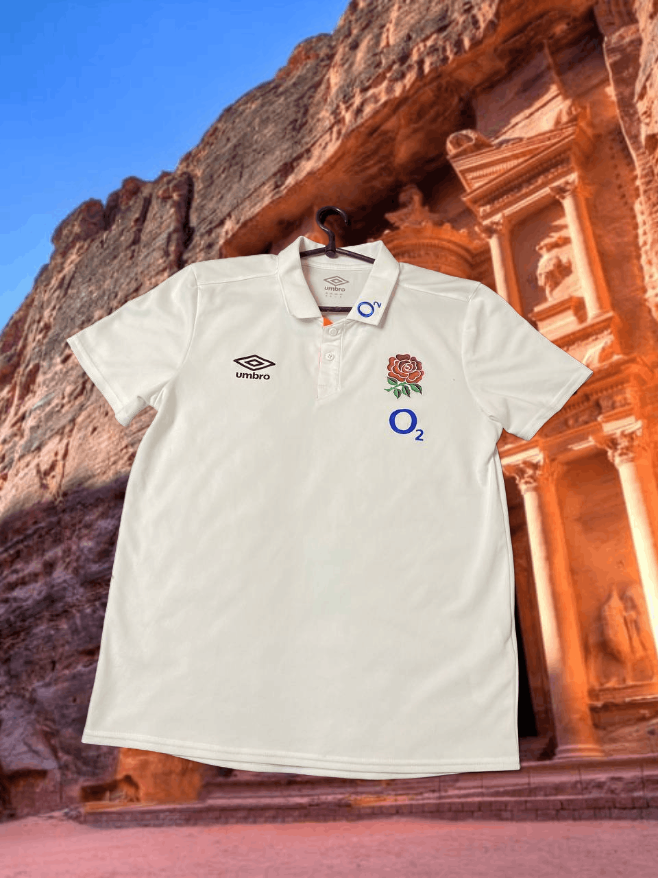 Umbro Vintage Polo white Jerseys Umbro logo O2 T-Shirt Y2K Size US M / EU 48-50 / 2 - 1 Thumbnail