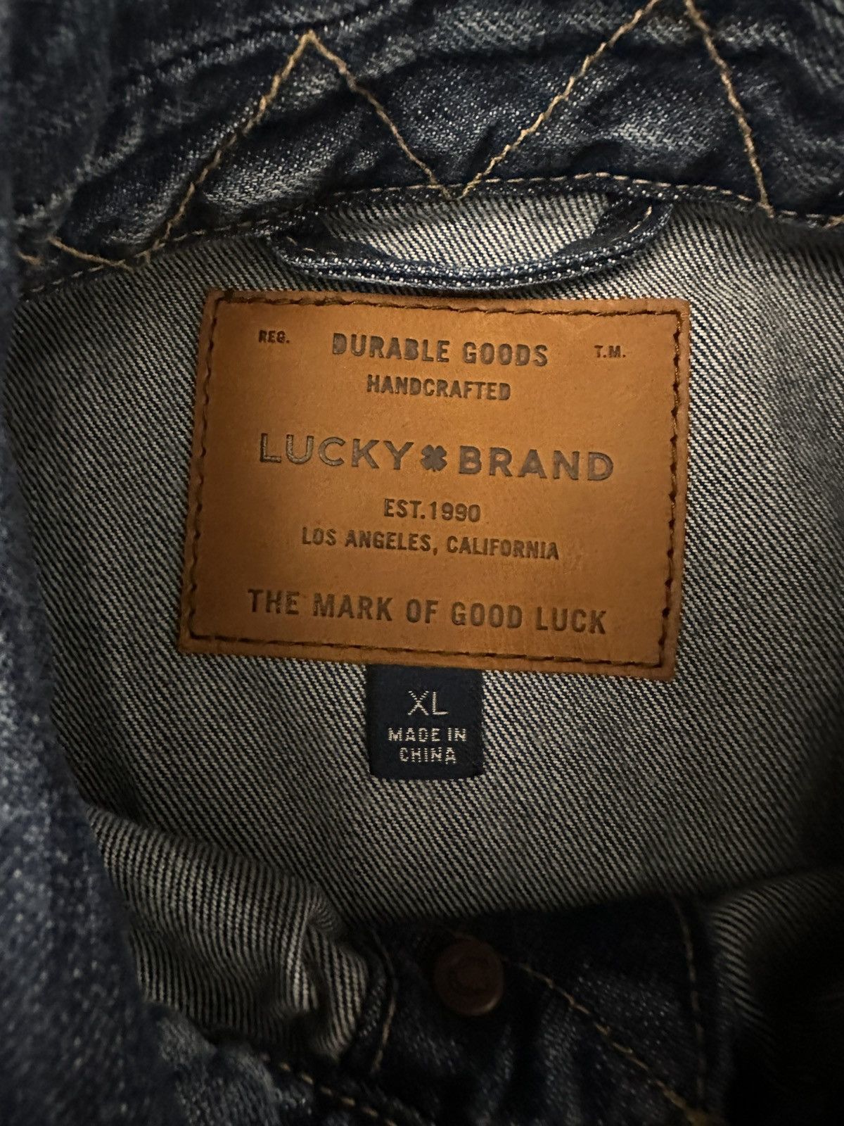 Lucky Brand Lucky Brand Denim Trucker Jacket Size US XL / EU 56 / 4 - 8 Thumbnail