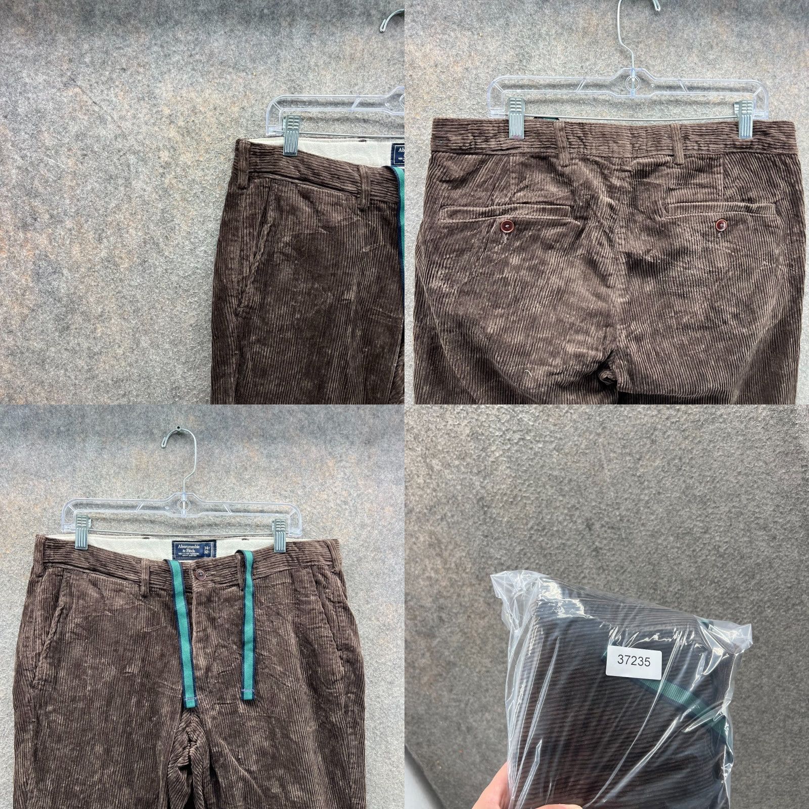 Abercrombie & Fitch VINTAGE Abercrombie & Fitch Pants Men 34x32 Brown Corduroy Straight Fit Shirt? Size US 34 / EU 50 - 8 Thumbnail