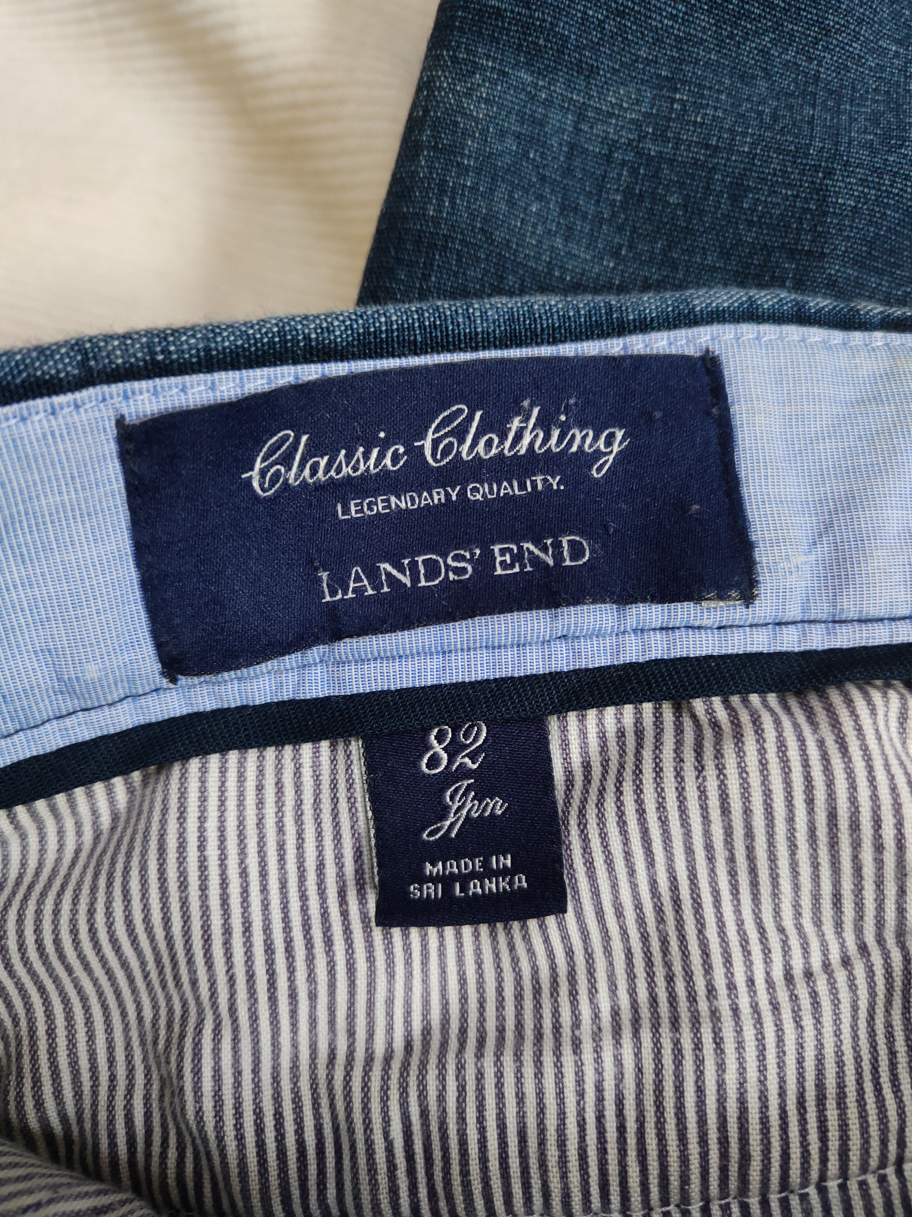 Japanese Brand Lands End Blue Distressed Ripped Soft Jeans #S2054 Size US 32 / EU 48 - 14 Thumbnail