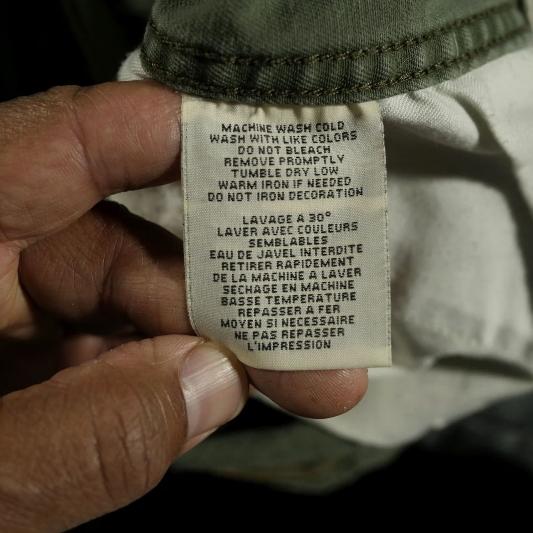 Ralph Lauren Ralph Lauren Shorts Mens 31 Green Denim Supply Cargo Military Utility Chino Cargo Pocket Distressed Canvas Cotton Relaxed 90s Outdoor Size US 31 - 7 Thumbnail