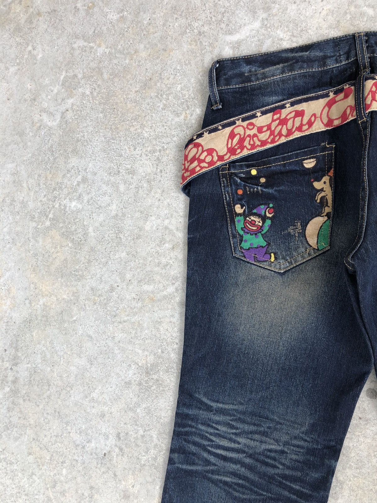 Japanese Brand Yoshitomo Nara Lolita Circus Flared Jeans Distressed Jeans Size US 34 / EU 50 - 9 Thumbnail