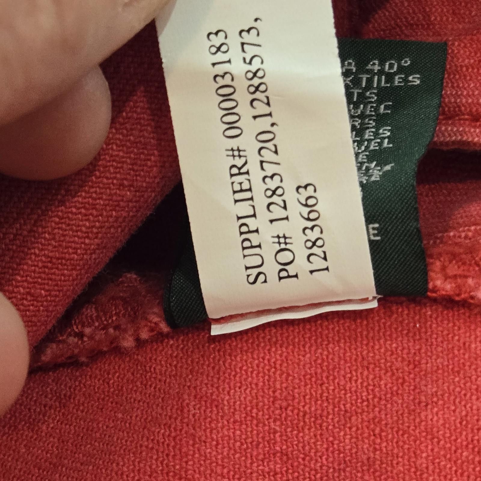 Polo Ralph Lauren Ralph Lauren Denim Jacket Red Vintage Size L Womens Size L / US 10 / IT 46 - 11 Thumbnail