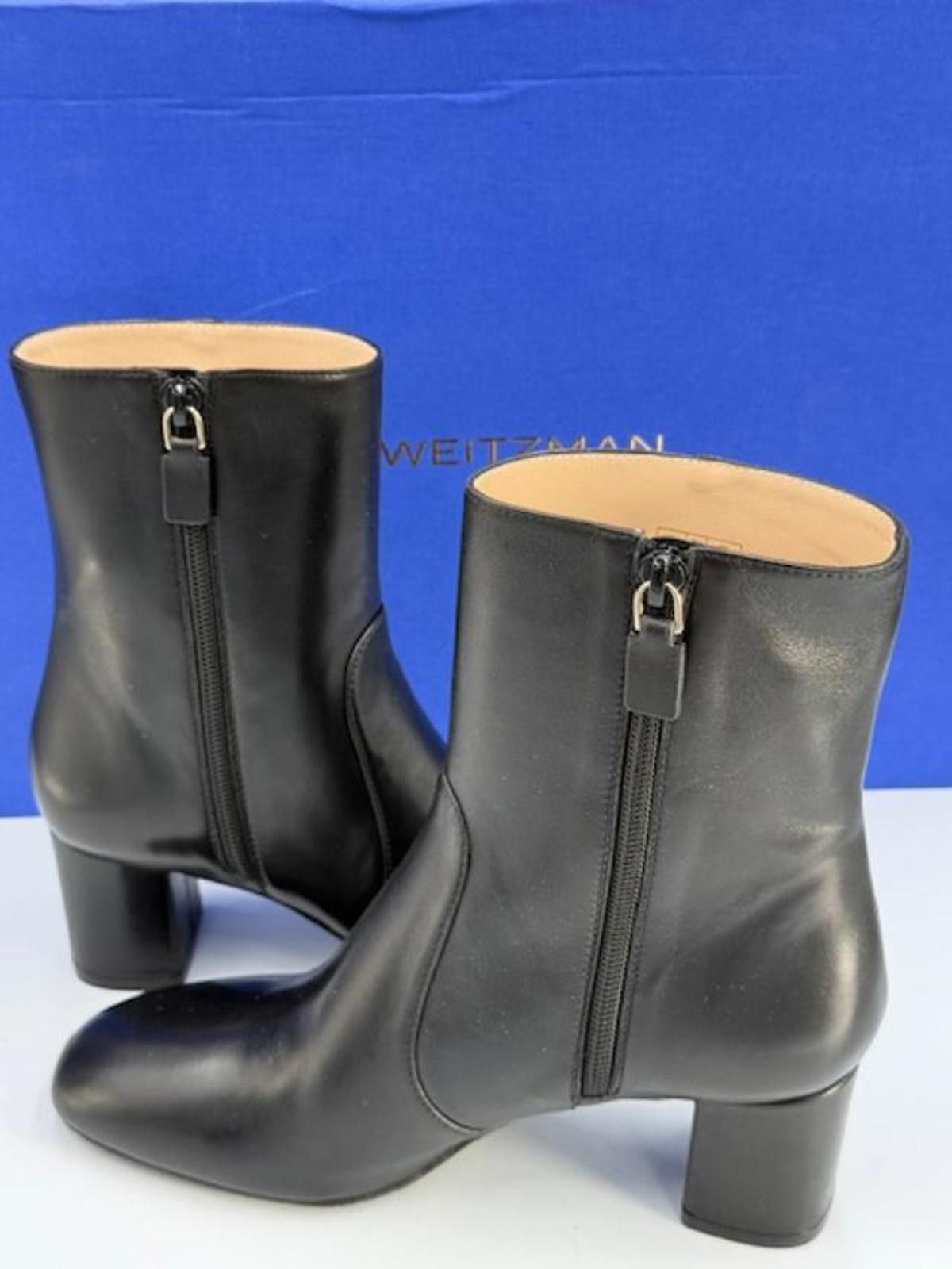 Stuart Weitzman Stuart Weitzman 'Miranda' Black Zip Bootie Women's Size 6.5 Size US 6.5 / IT 36.5 - 5 Thumbnail