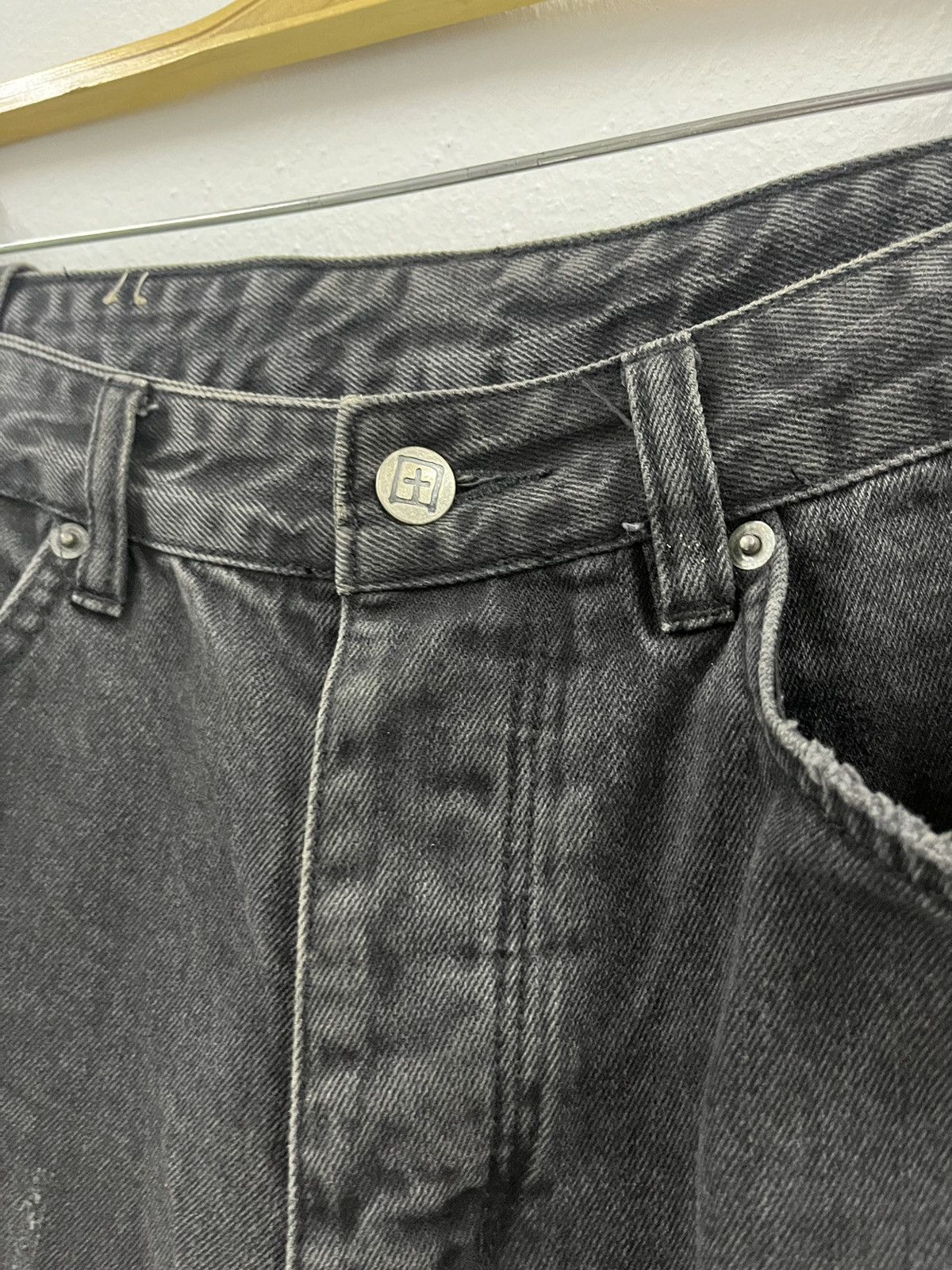 Ksubi Chitch Chop Rat Attack Black Distressed Jeans Size US 32 / EU 48 - 6 Thumbnail