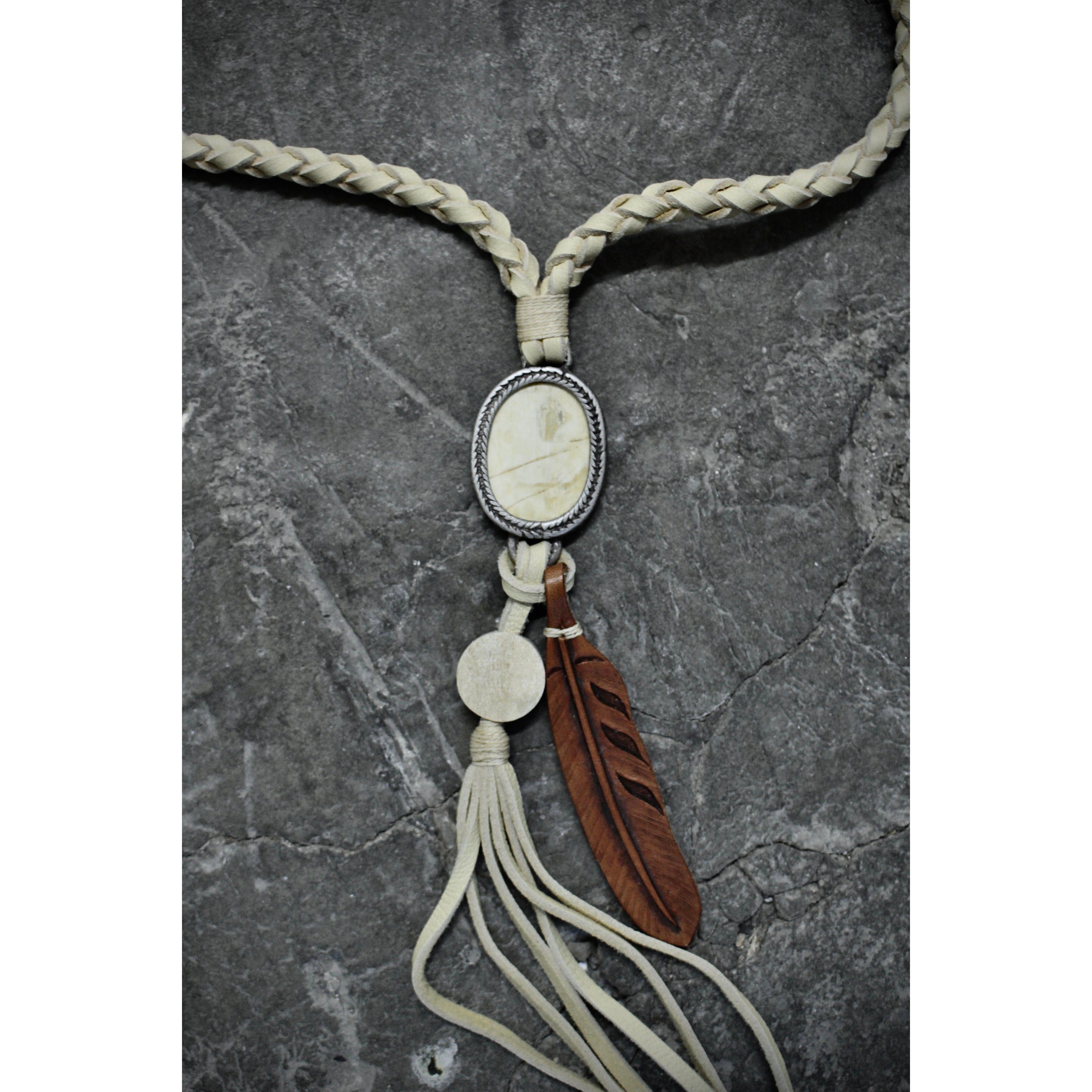 Isamu Katayama Backlash Isamu Katayama “BACKLASH” Feather & Horn Pendant Necklace Size ONE SIZE - 1 Thumbnail