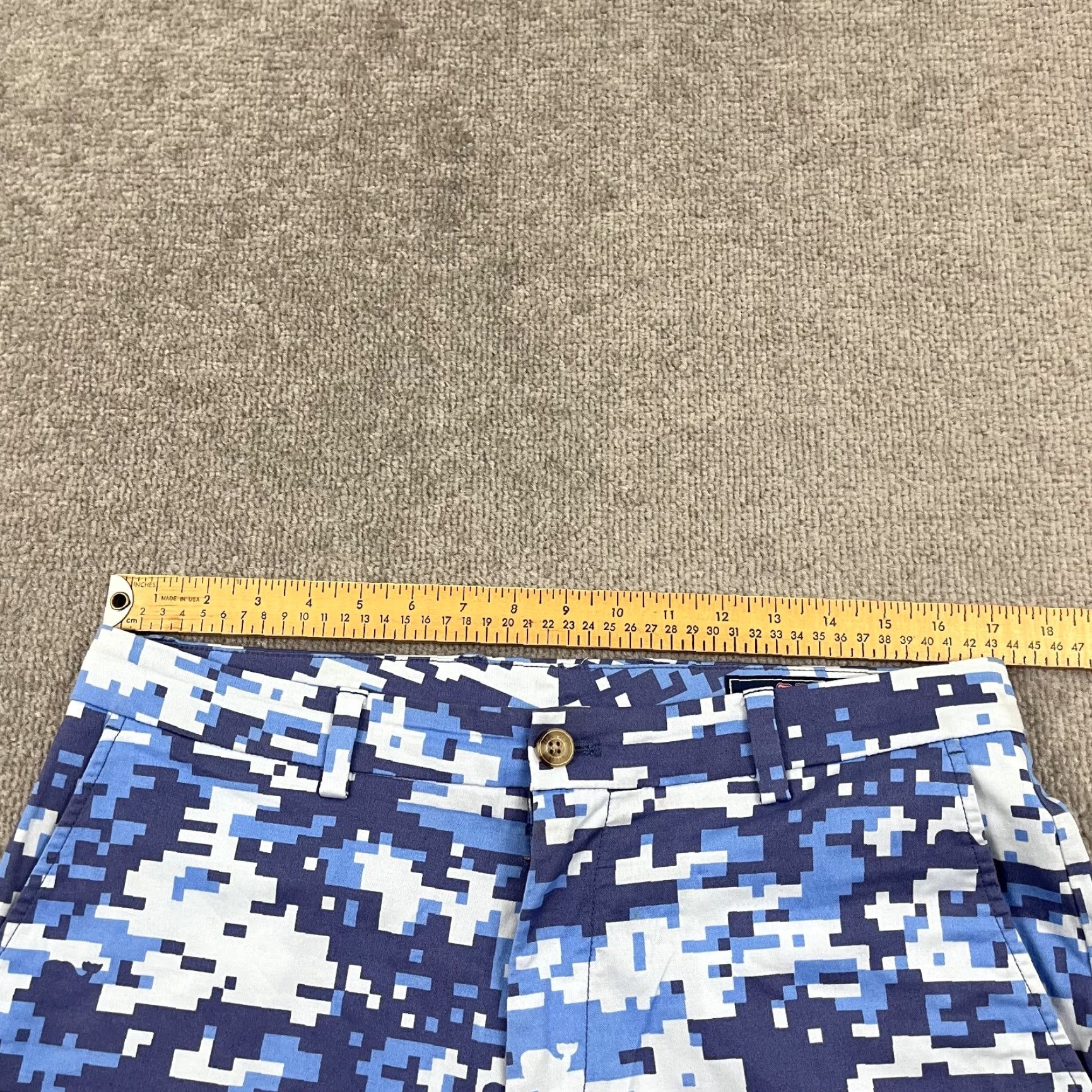 Vineyard Vines VINEYARD VINES Breaker Chino Pants Mens 34x32 Slim Fit Blue Digital Camo Print Classic Outdoor Preppy Size US 34 / EU 50 - 3 Thumbnail