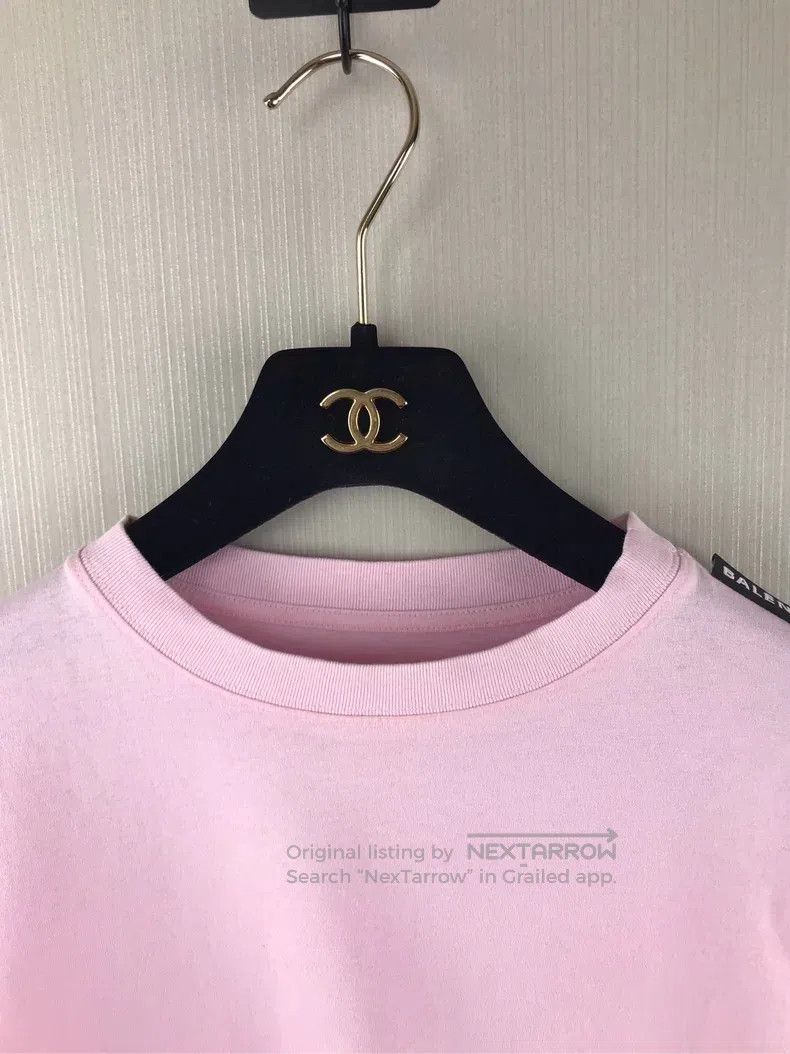Balenciaga Balenciaga Rose large logo short-sleeved shirt Size US XS / EU 42 / 0 - 5 Thumbnail