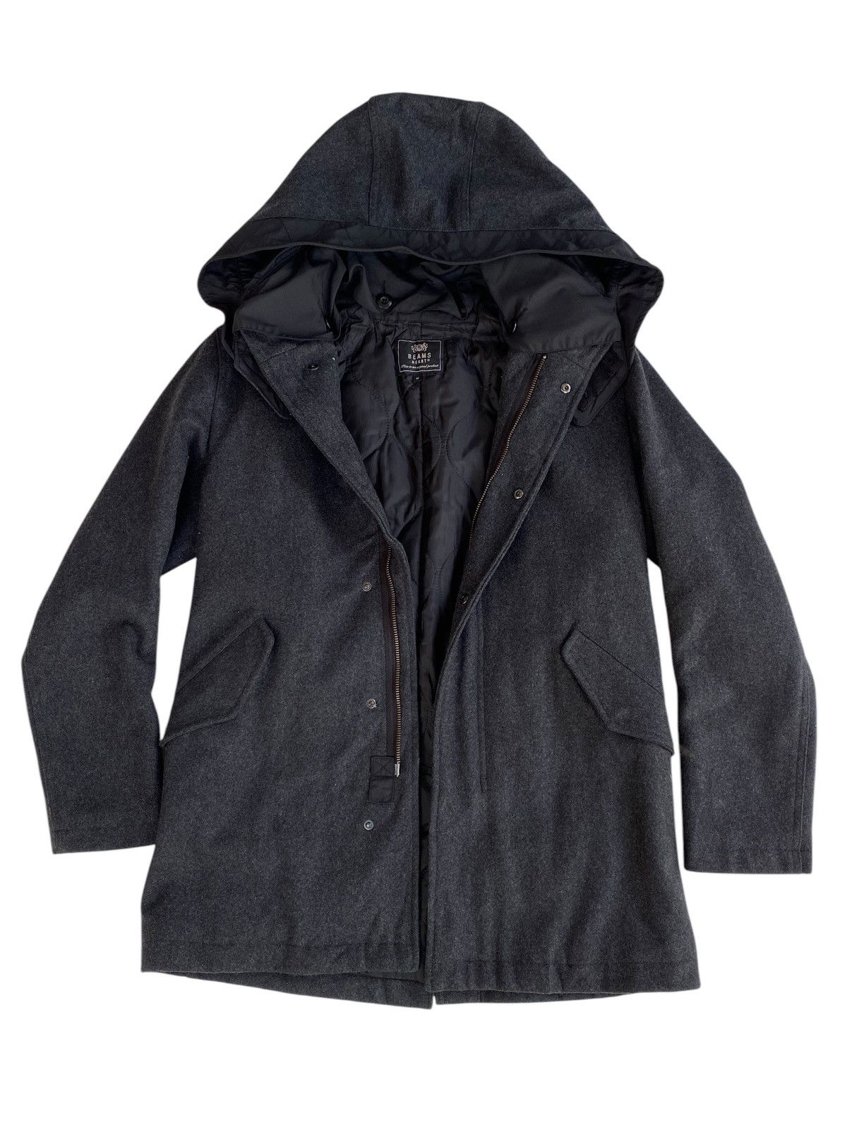 Beams Plus × Japanese Brand Beams Plus Wool Jacket Hoodie Size US M / EU 48-50 / 2 - 1 Thumbnail