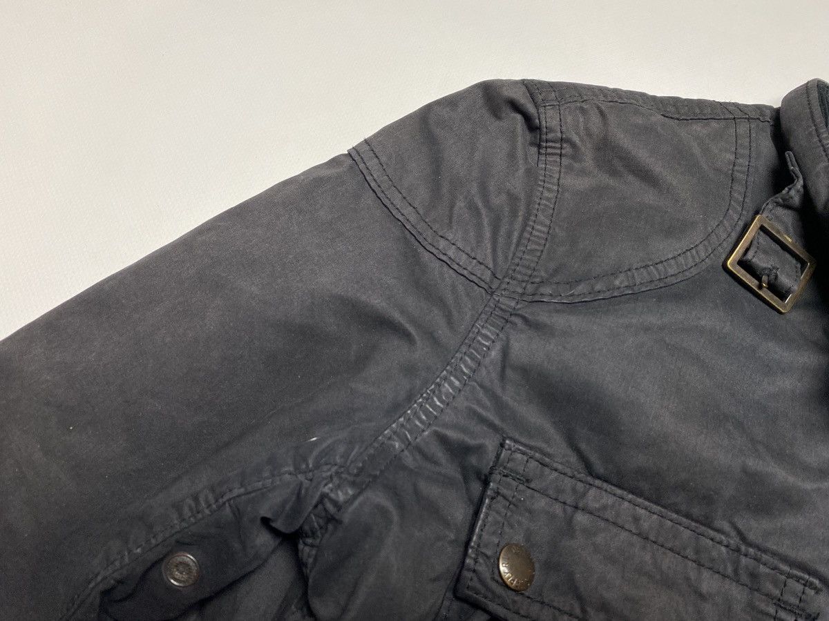 Denim & Supply Ralph Lauren Ralph Lauren Denim Supply Waxed Jacket Canvas Moto Dark Gr Size S / US 4 / IT 40 - 9 Thumbnail