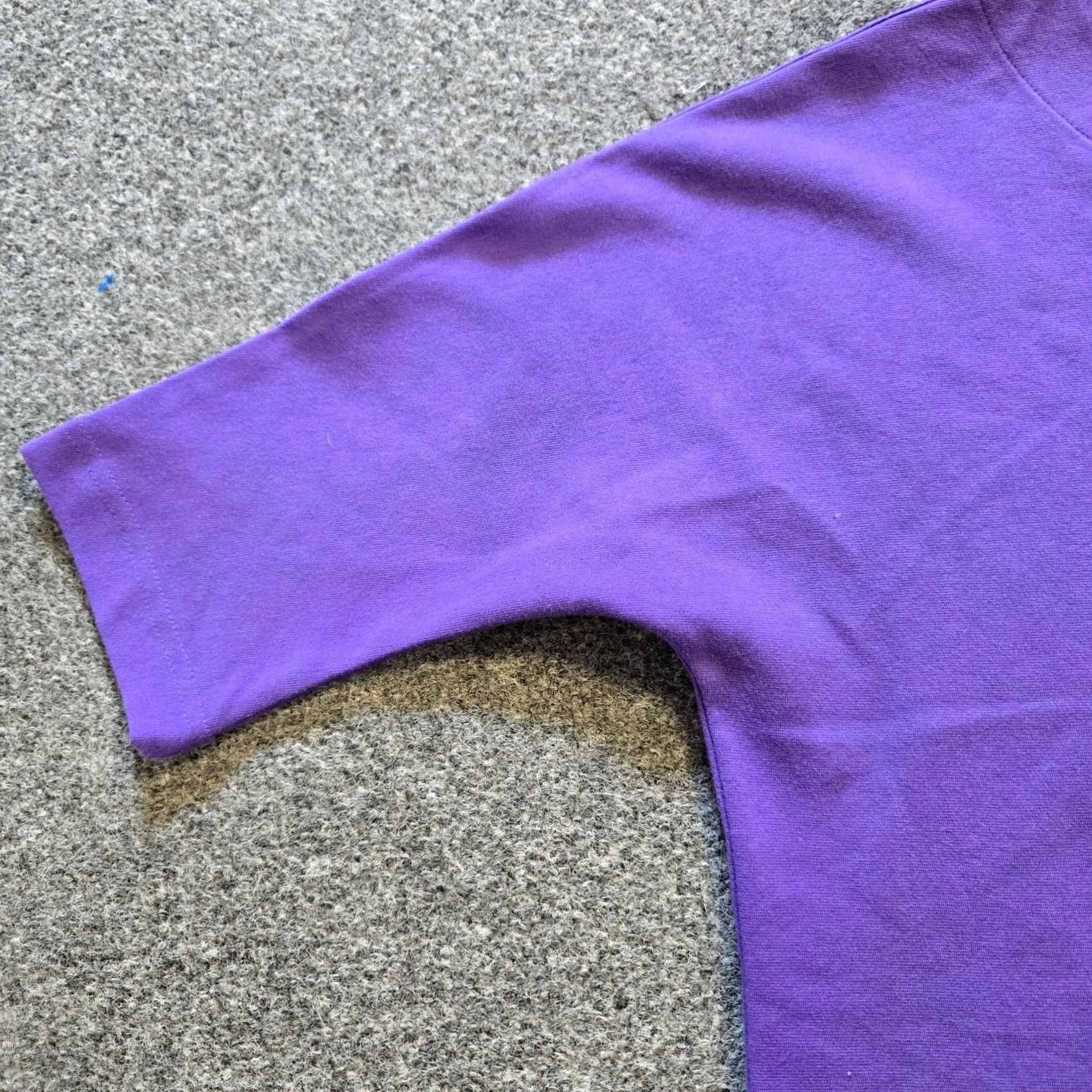 Vintage VINTAGE? No. Helima By Helima Top Womens Small Purple Green Ruffle Pocket Minimal Casual Size S / US 4 / IT 40 - 4 Thumbnail