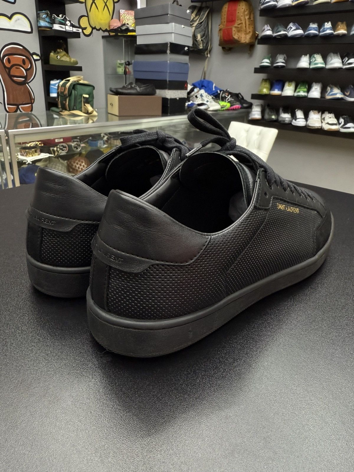 Saint Laurent Paris Saint Laurent Court Classic SL 10 Low Perforated Black 10 US Size US 10 / EU 43 - 13 Thumbnail