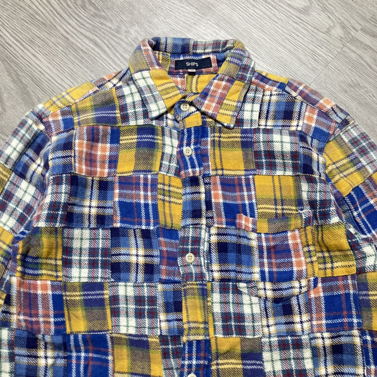Sugar Cane 2000s Ships Patchwork Madrass Heavy Weight Button Up Shirt Size US S / EU 44-46 / 1 - 4 Thumbnail
