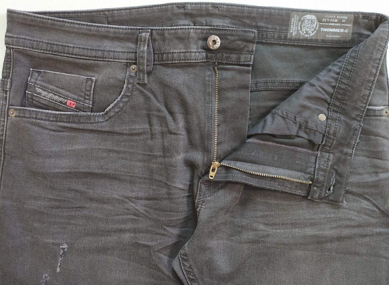 Diesel Diesel THOMMER-C L.32 MENS JEANS T/9605 Size US 34 / EU 50 - 5 Thumbnail