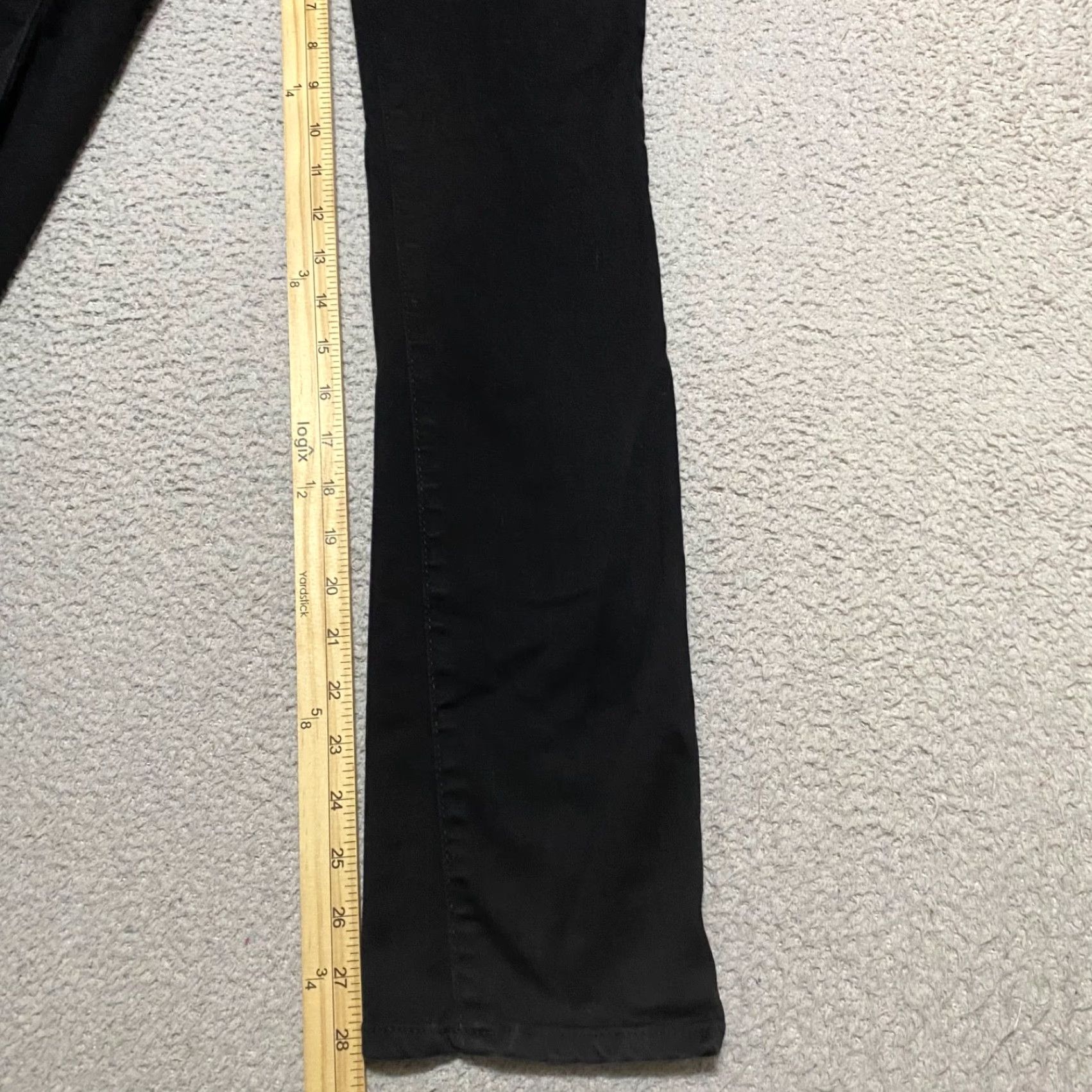 Levi's Levi's 724 Jeans Black Dark Wash High Rise Straight Leg Womens Size 25 Denim Regular Fit Size 42" / US 20 - 6 Thumbnail