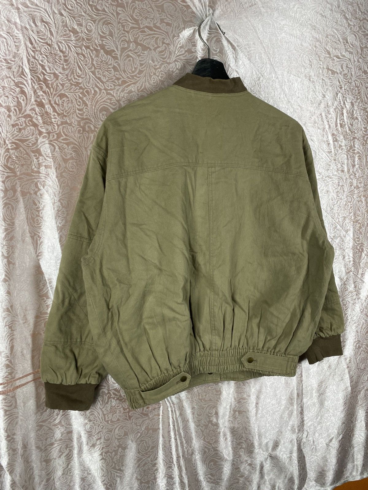 Japanese Brand Mammima Tokyo Olive Bomber Plaid Lining Cropped Workwear Size M / US 6-8 / IT 42-44 - 14 Thumbnail