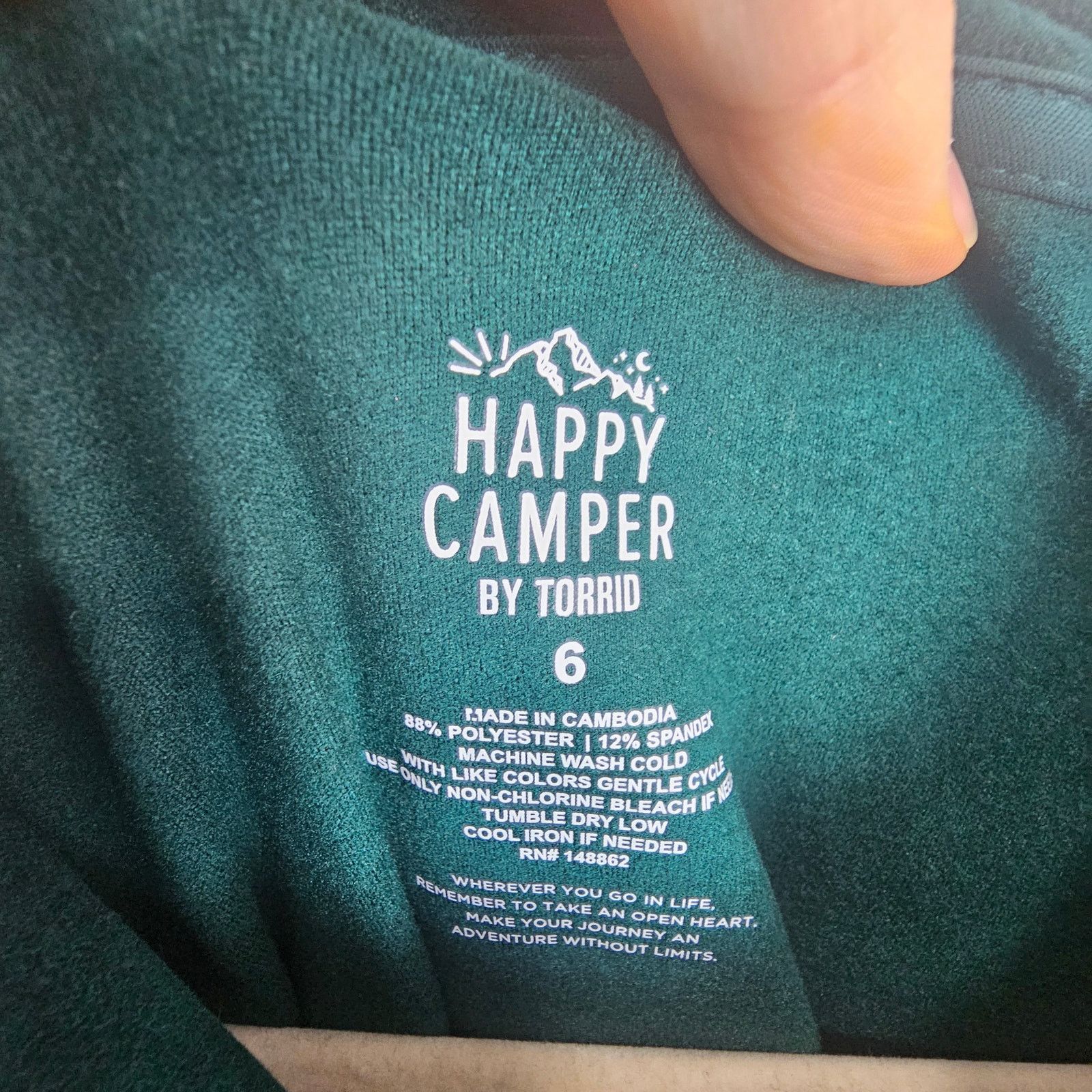 Corridor Happy Camper Torrid Kelly Green Pullover Sweatshirt 6X Size 4XL / US 24-26 - 7 Thumbnail
