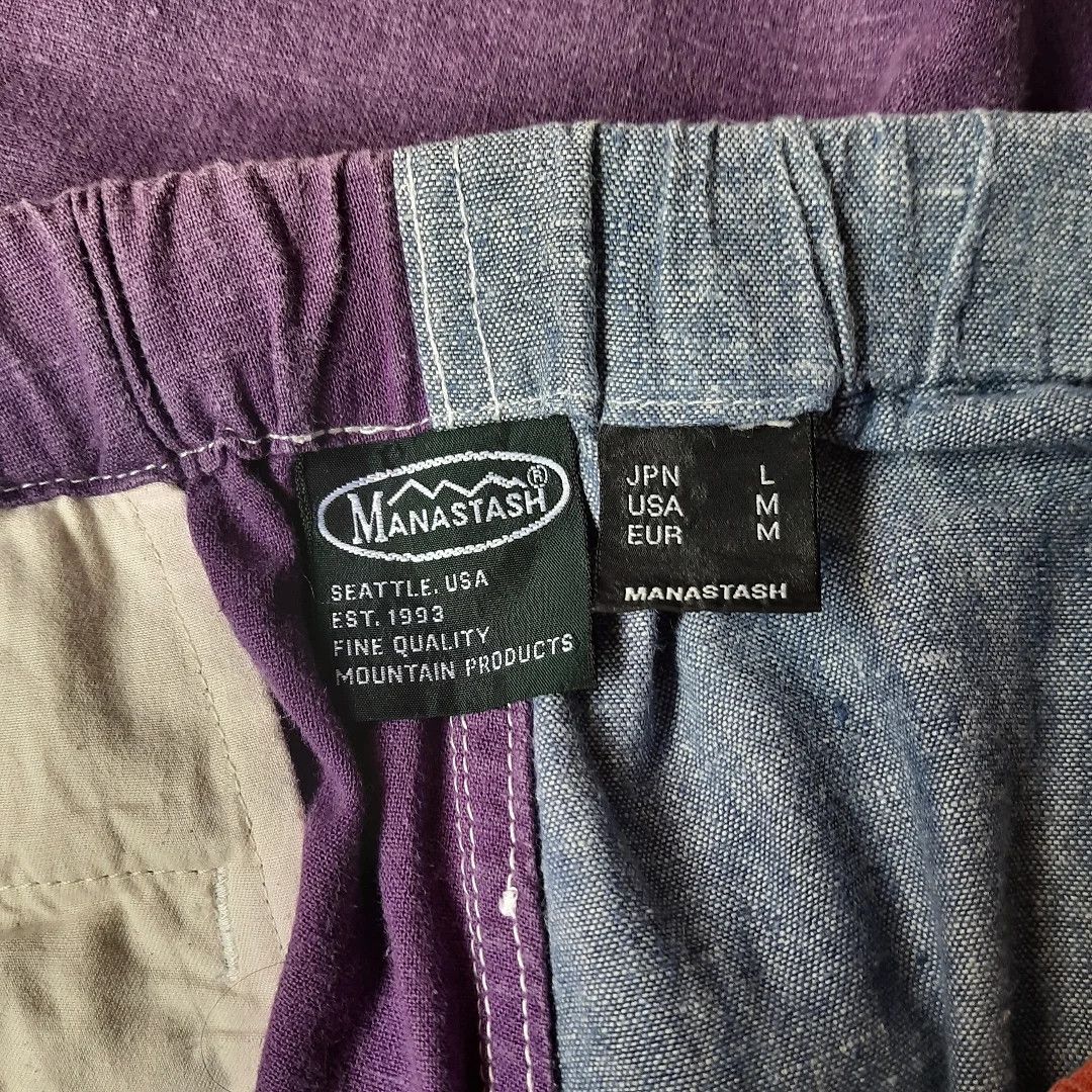 Engineered Garments × Manastash × Orslow Manastash Hemp Patchwork Multicolor Block 3/4 Hiking Pants Size US 30 / EU 46 - 9 Thumbnail