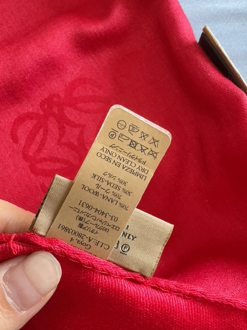 Loewe LOEWE Red scarf Size ONE SIZE - 5 Thumbnail