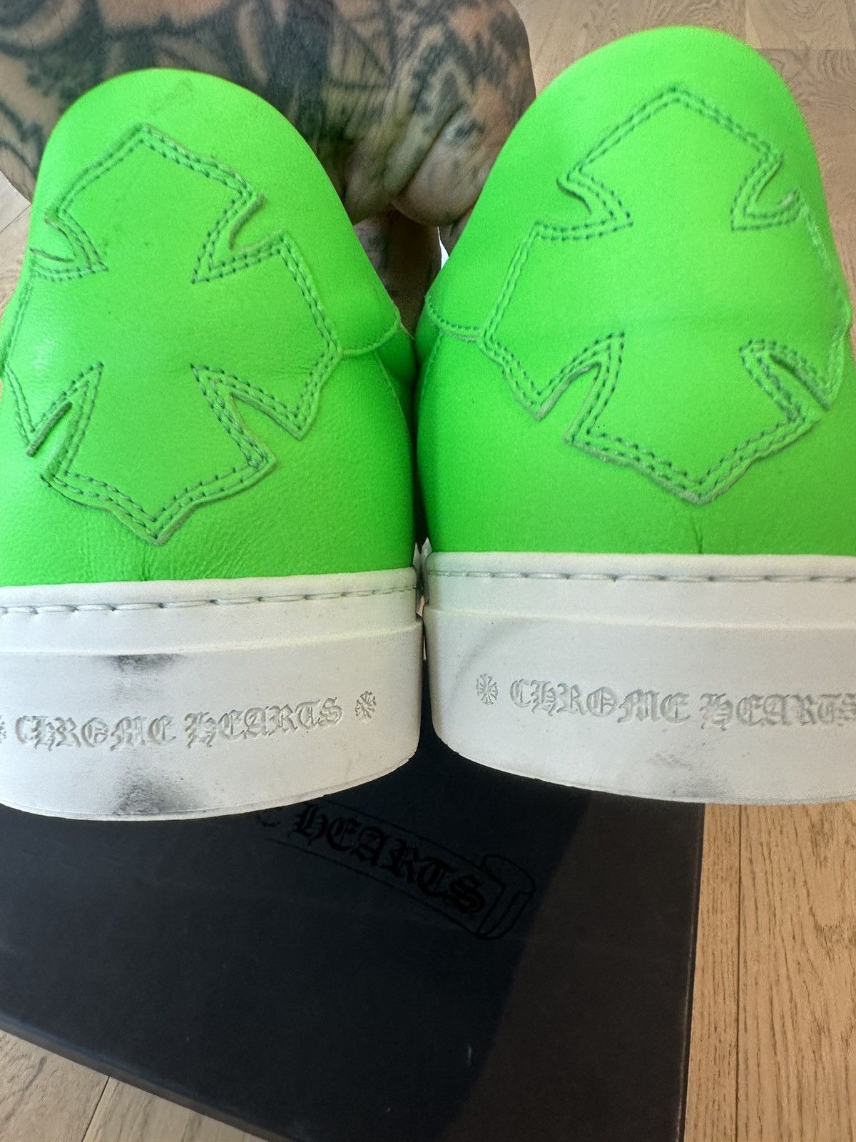 Chrome Hearts CHROME HEARTS NEW US13 eu46 SNEAKERS SLIP ONS Shoes PATCH Size US 13 / EU 46 - 9 Thumbnail