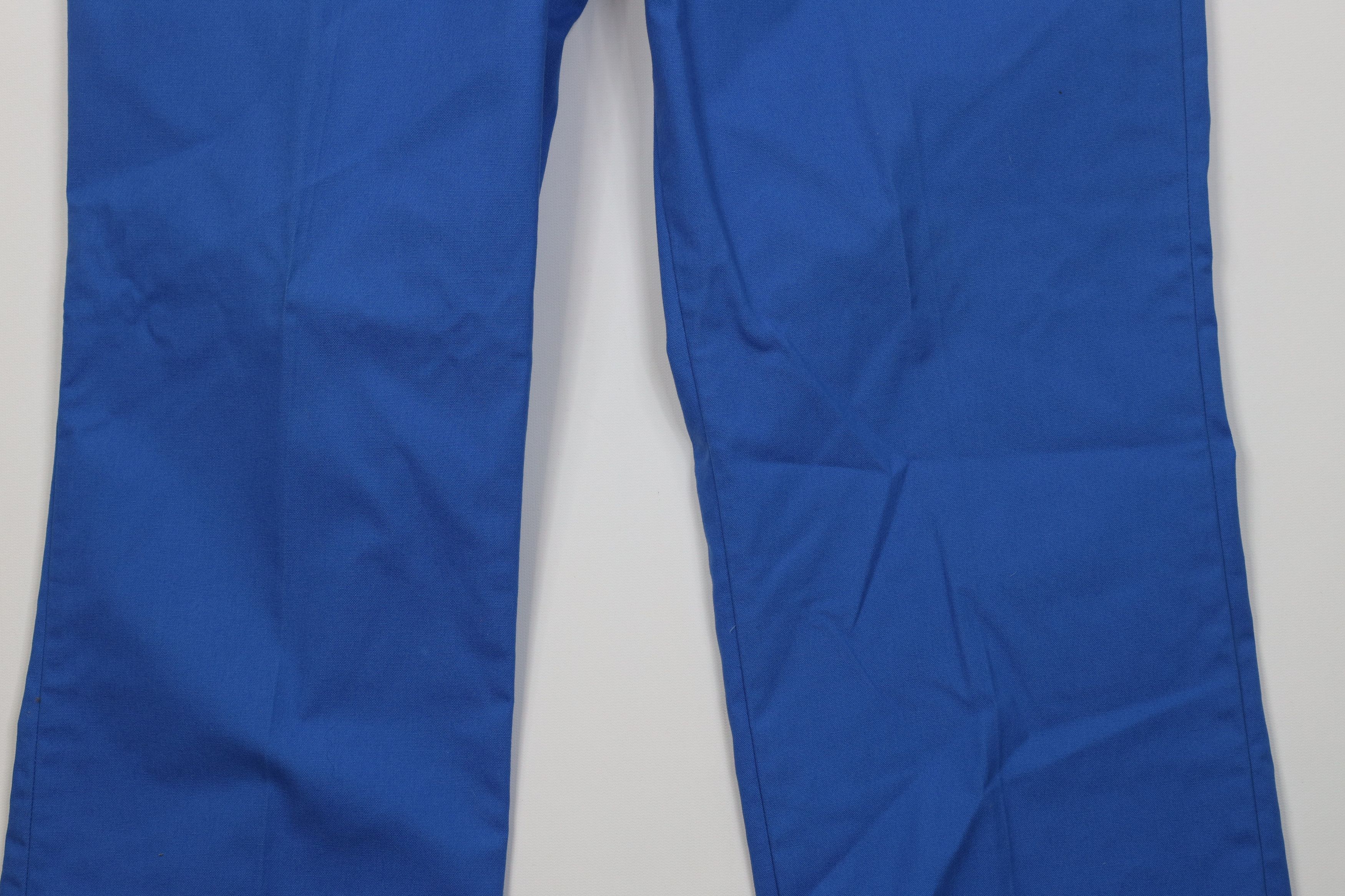 Vintage Vintage 70s Streetwear Wide Leg Chino Pants Royal Blue Size US 38 / EU 54 - 3 Thumbnail