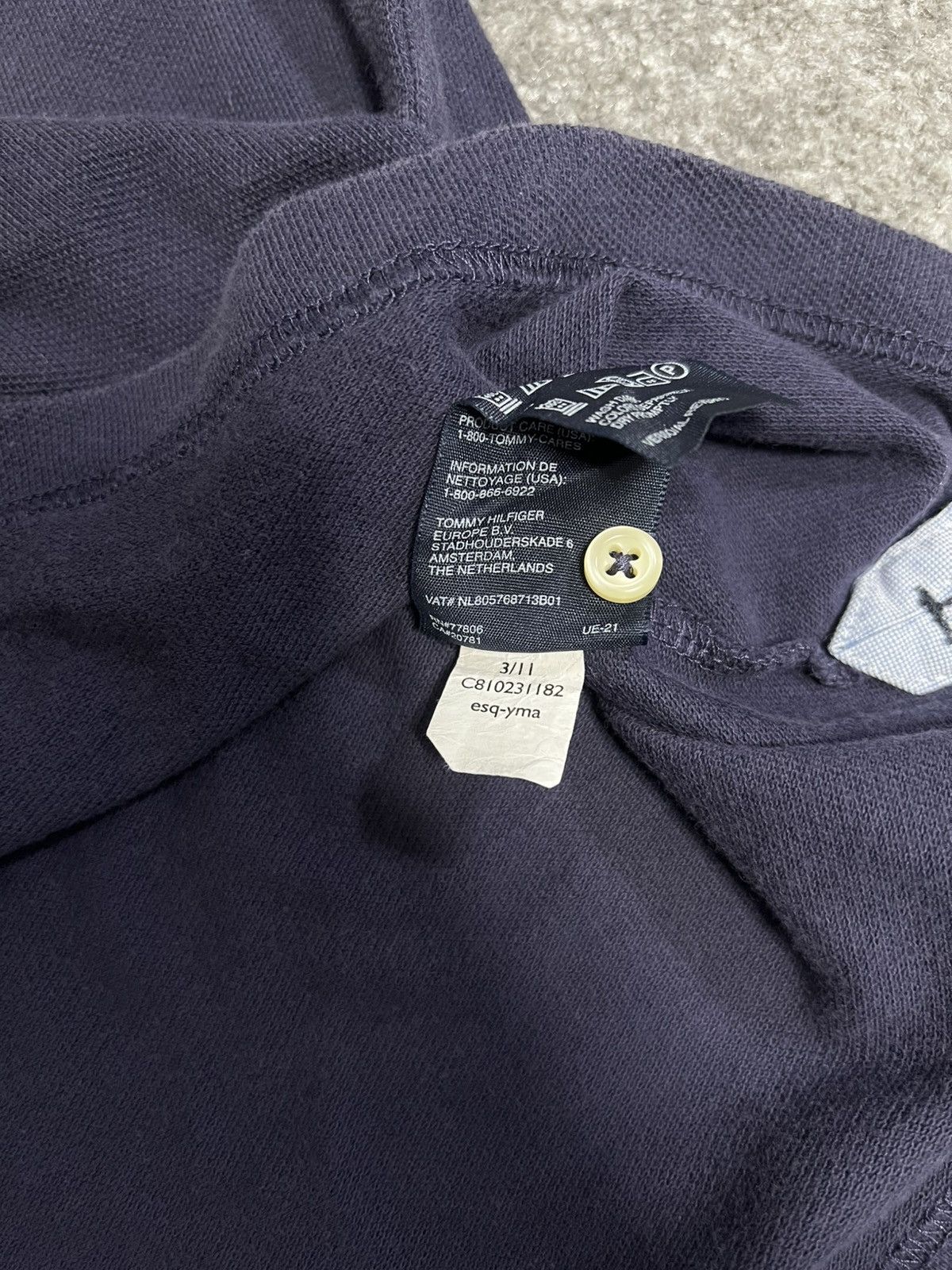 Designer × Tommy Hilfiger × Vintage Tommy Hilfiger Vintage Polo Shirt Blue Size US L / EU 52-54 / 3 - 3 Thumbnail