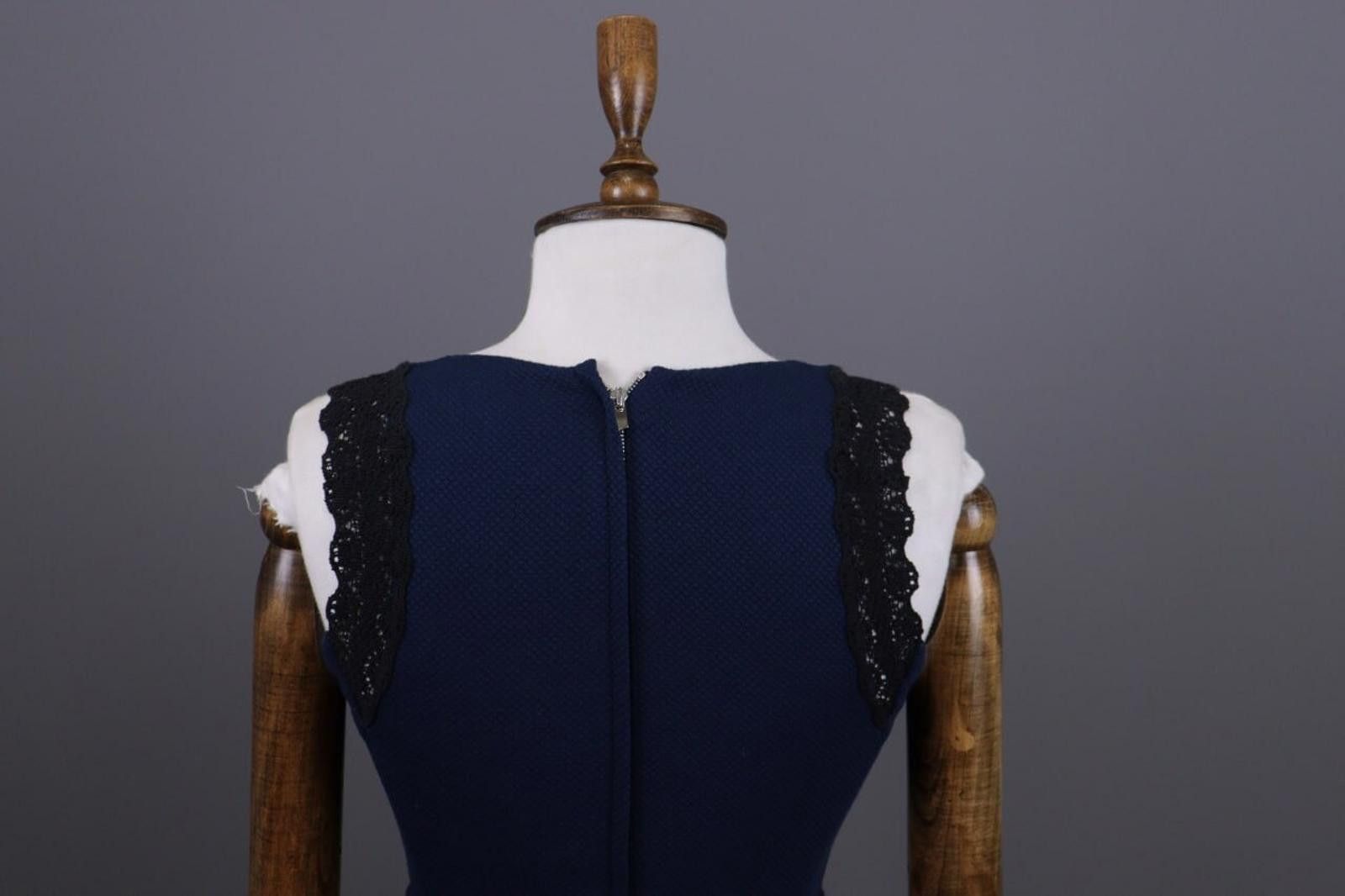 Designer Claudie Pierlot Blue Summer Party Skeater Dress Size 36 Size M / US 6-8 / IT 42-44 - 10 Thumbnail