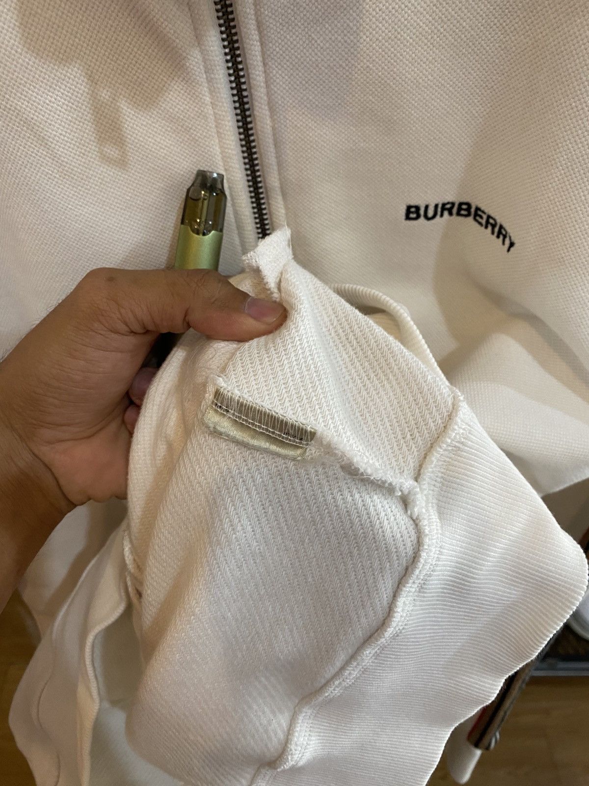 Burberry × Vintage VTG Sweater Burberry Nova Check Stripes Made in England 🔥 Size US XXL / EU 58 / 5 - 12 Thumbnail