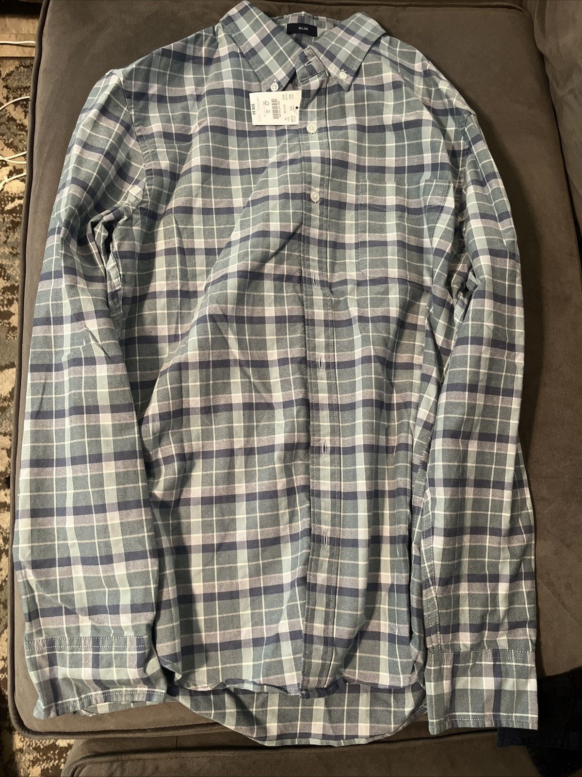 J.Crew J crew Men's Medium slim Button Up Shirt New With Tags Size US M / EU 48-50 / 2 - 2 Thumbnail