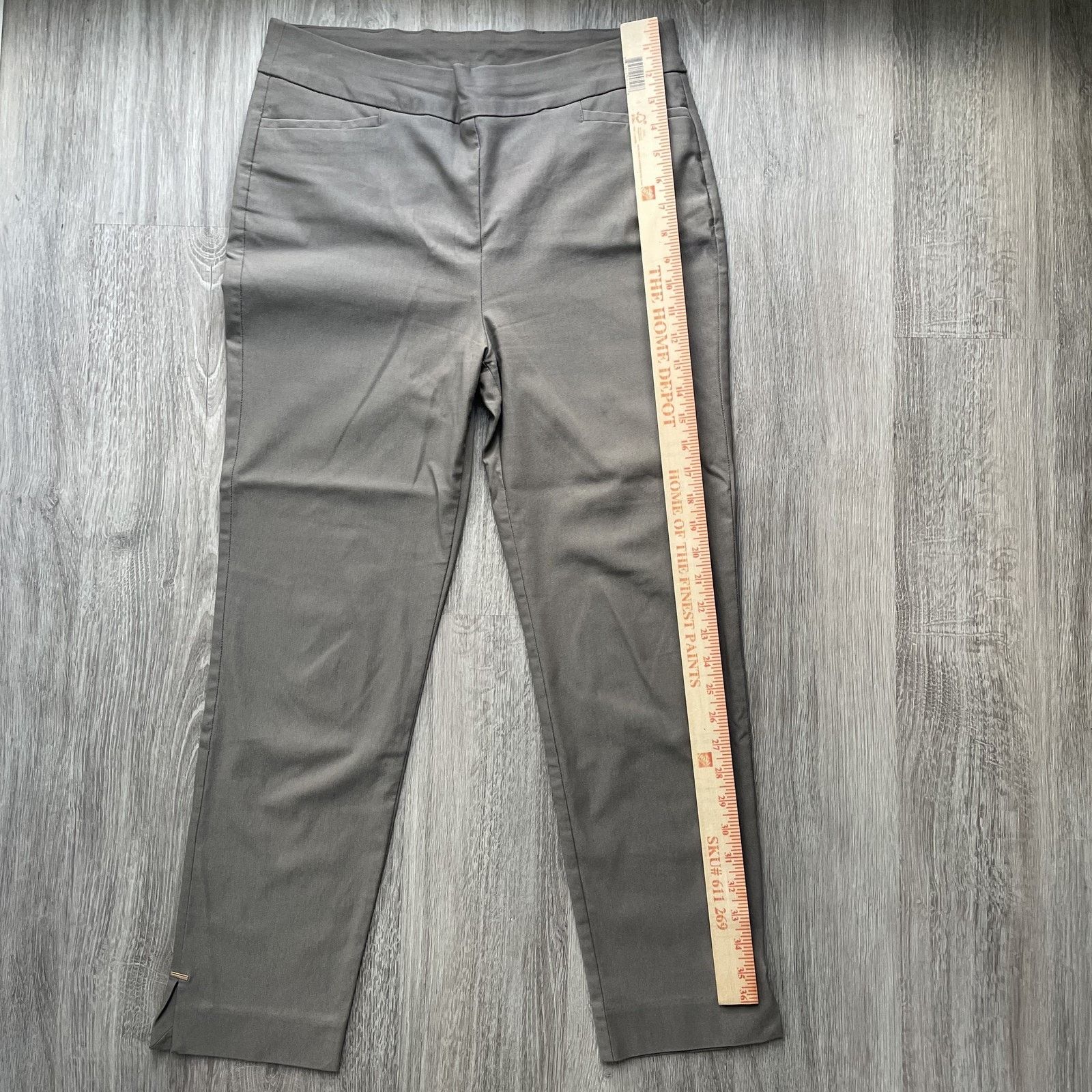 Chicos Chico's Women's Juliet Slim Ankle Pants Taupe Brown 1.5R 10 Size 32" / US 10 / IT 46 - 9 Thumbnail