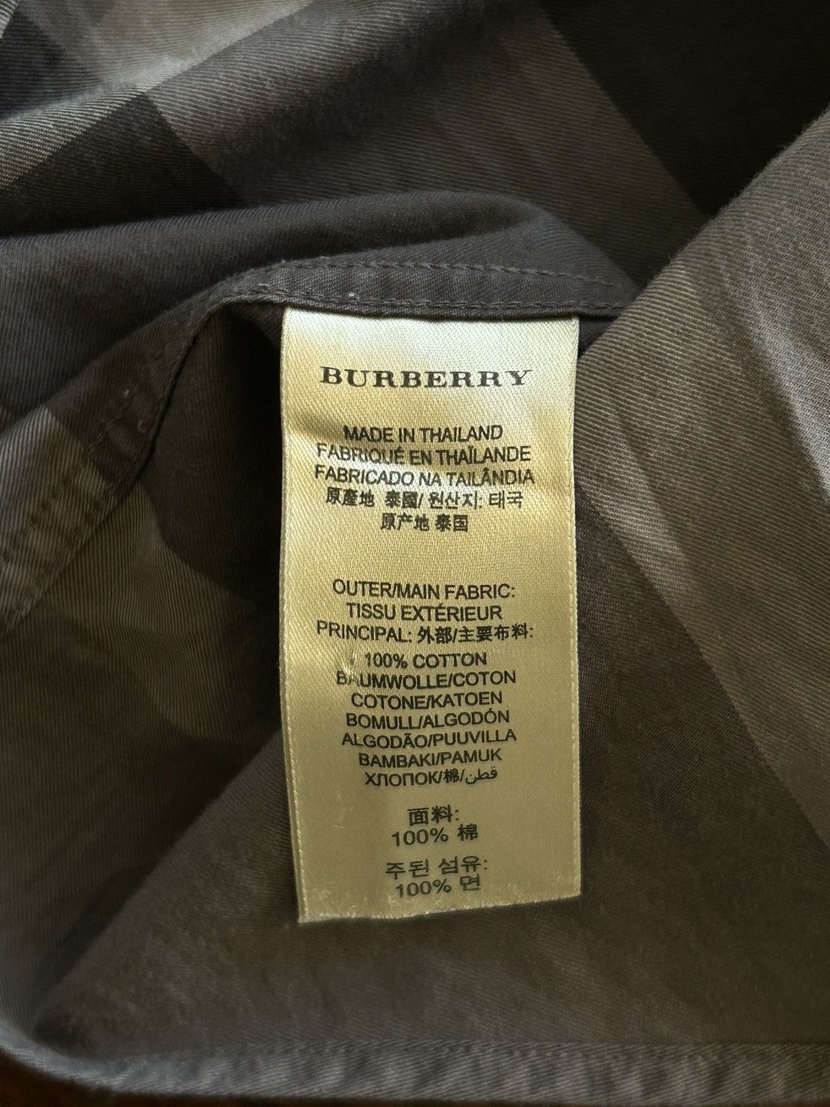 Burberry 2010s Burberry Brit Checkered Grey Black Shirt Size US L / EU 52-54 / 3 - 4 Thumbnail