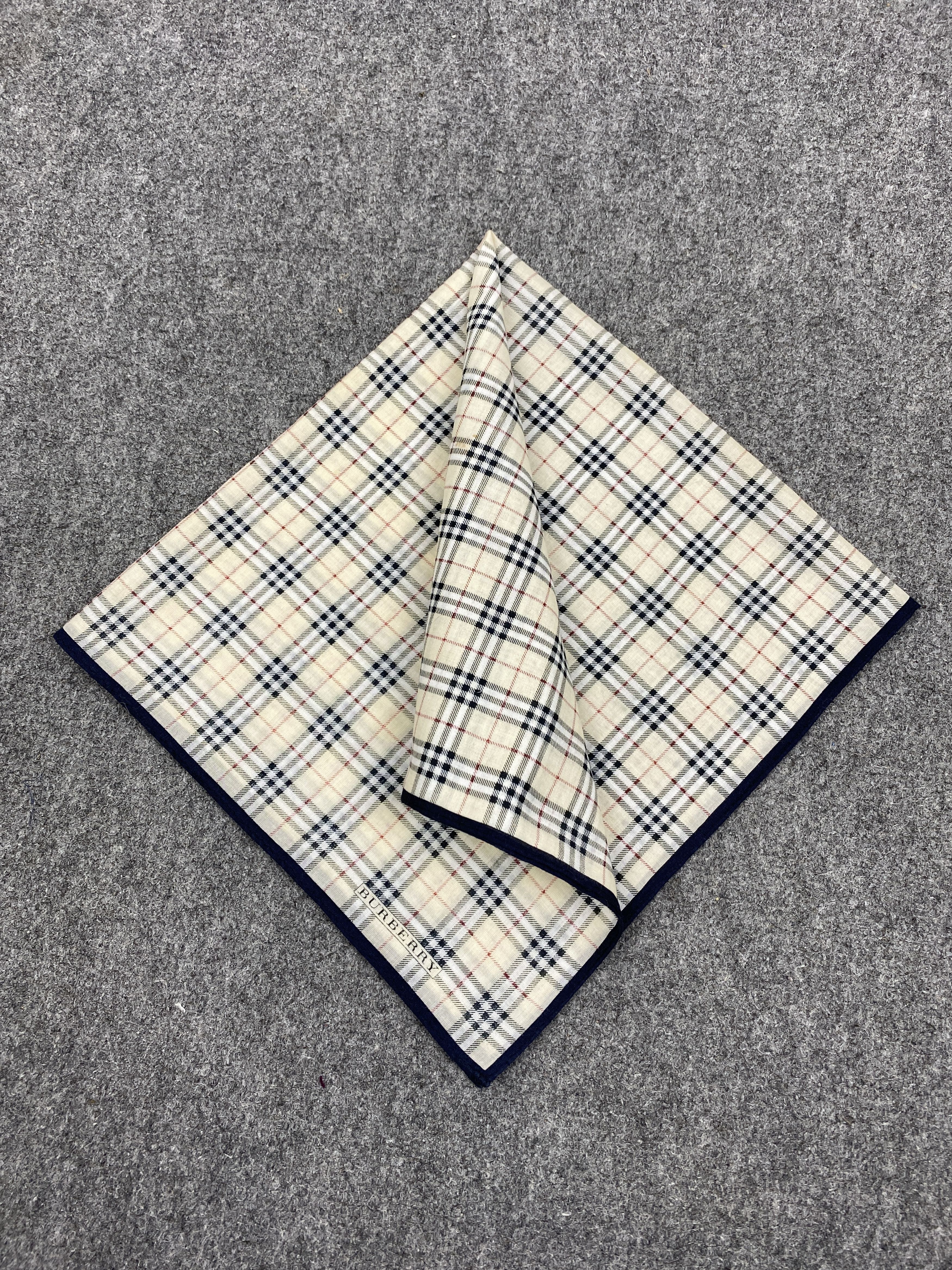 Burberry × Vintage Burberrys Handkerchief / Bandana / Neckerchief HKC0254 Size ONE SIZE - 3 Thumbnail