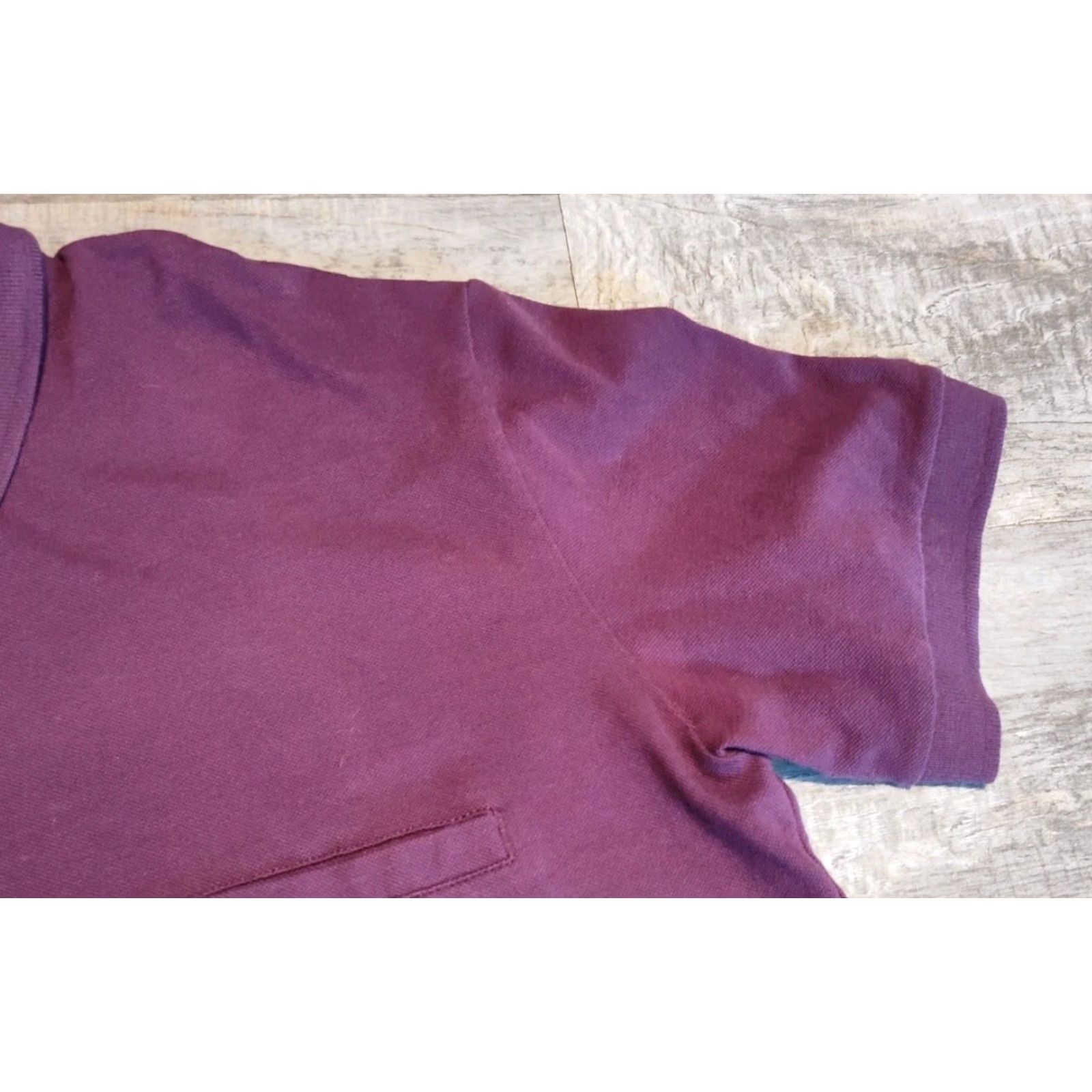 Vintage VINTAGE David August Men's Polo Shirt Size M Burgundy Cotton Spandex Short Sleeve Casual Activewear Golf Size US M / EU 48-50 / 2 - 3 Thumbnail