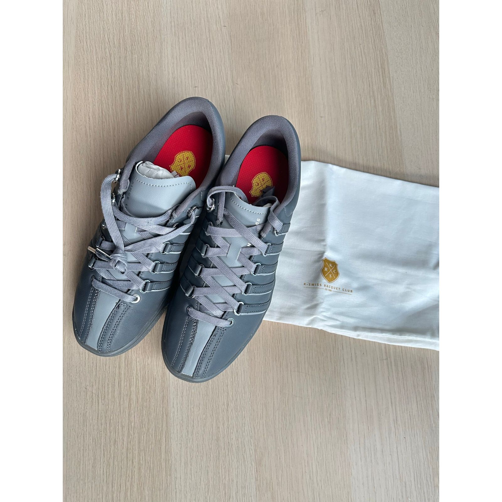 K-Swiss K-Swiss x Anwar Carrots Classic 66 NXT Grey Sneaker -Size 8M Size US 8 / EU 41 - 8 Thumbnail