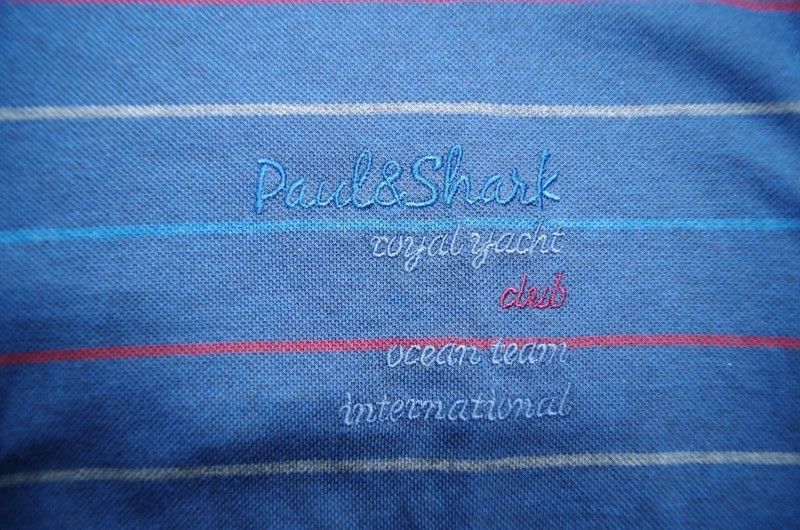 Paul & Shark RRP320€ PAUL&SHARK sz L Polo Yachting Long Sleeves Striped Size US L / EU 52-54 / 3 - 6 Thumbnail