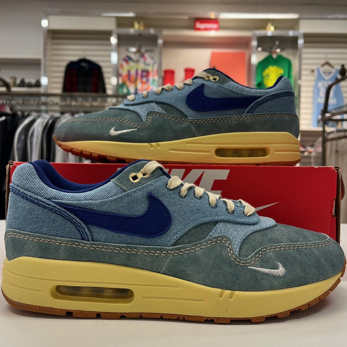 Size 12 - Nike Air Max 1 Premium Dirty Denim - DV3050-300