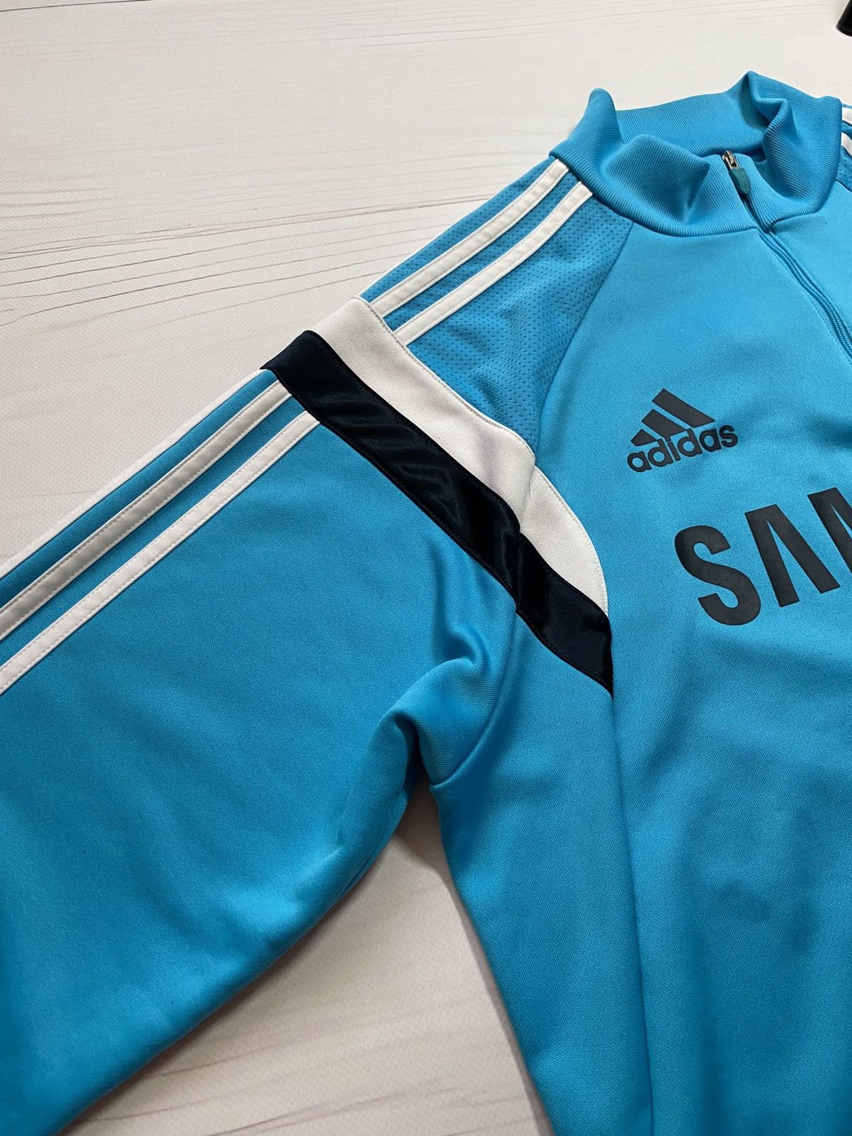 Adidas Adidas Chelsea 2014/15 Training 1/4 zip longlseeve t shirt Size US L / EU 52-54 / 3 - 17 Thumbnail