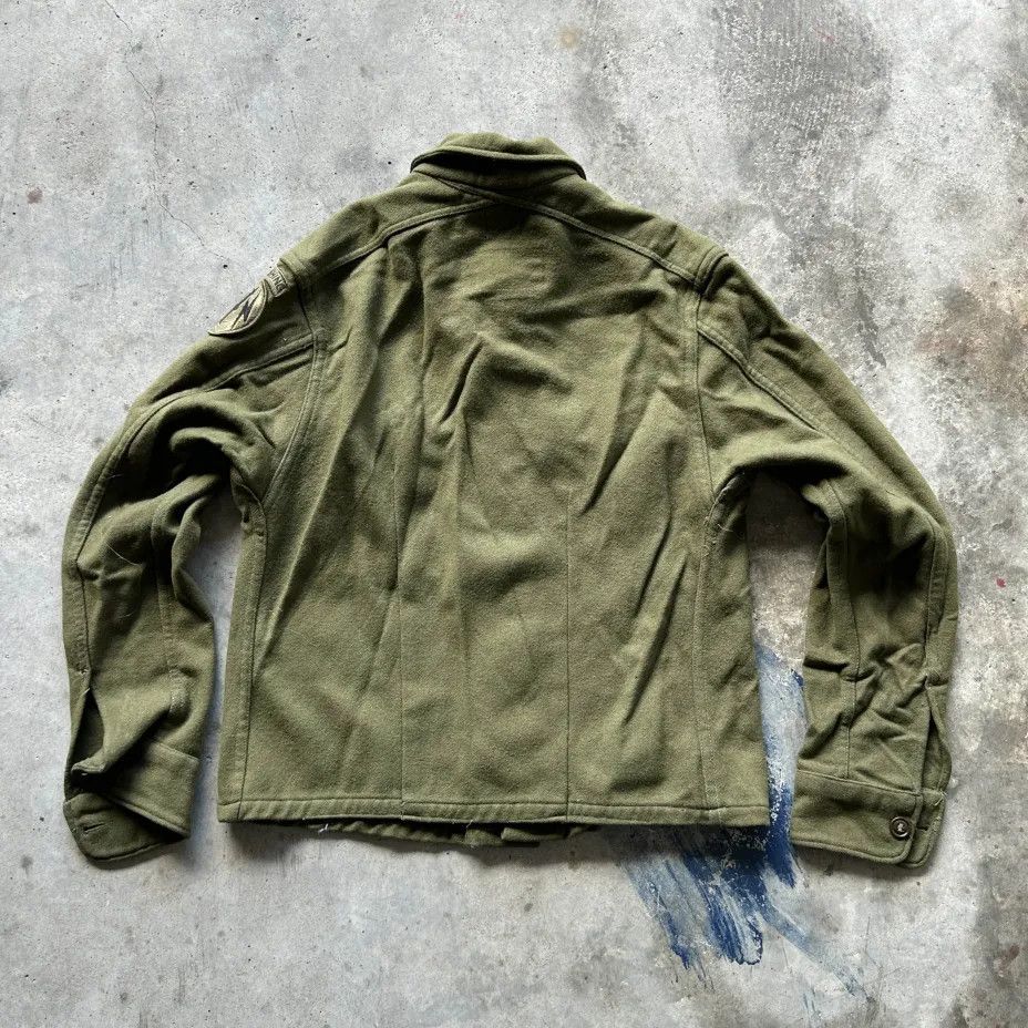 Other Vintage 50s Military Olive Green Field Wool Button Shirt Size US S / EU 44-46 / 1 - 6 Thumbnail