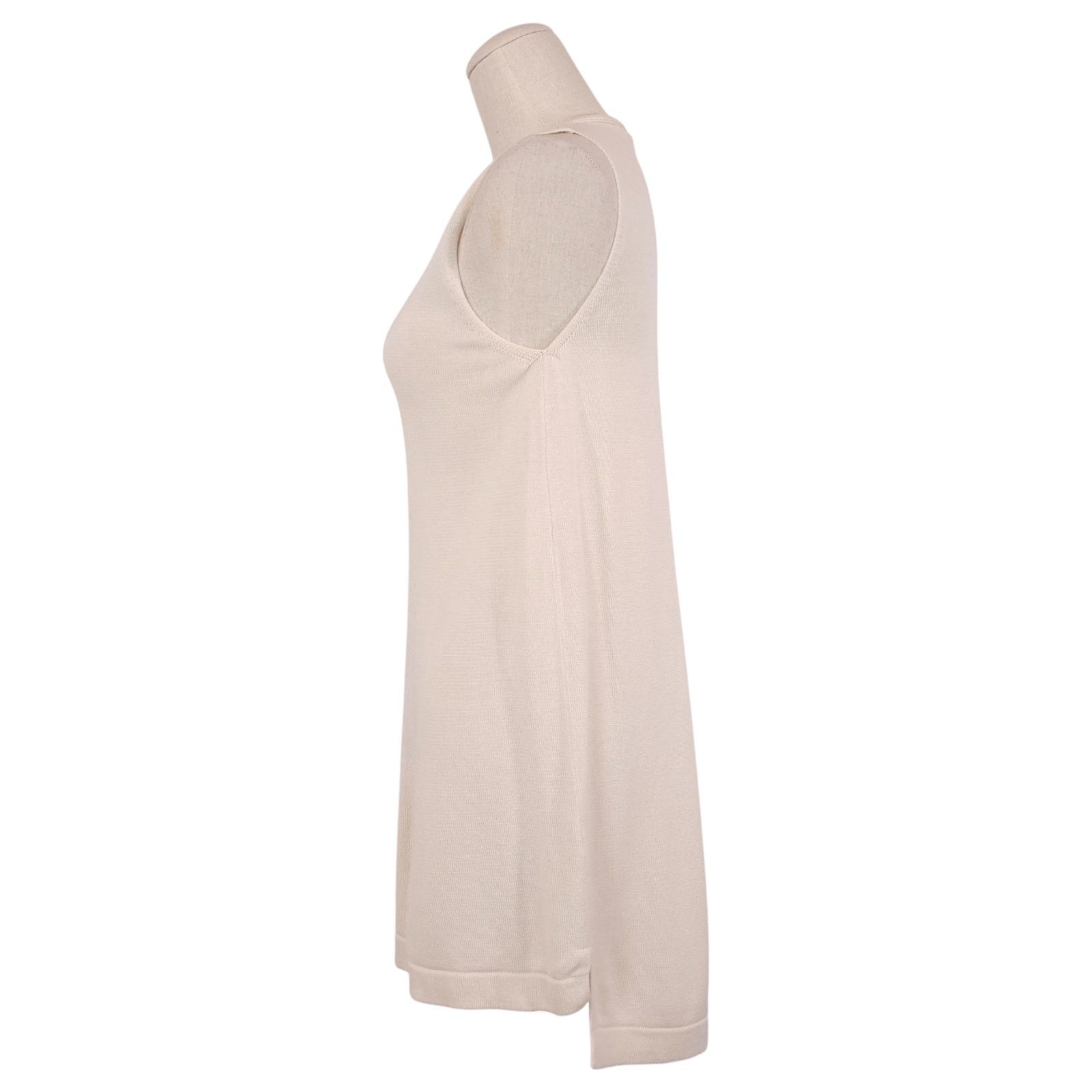 Eileen Fisher Eileen Fisher Knit Tunic Tank Natural Beige Sz Extra Small Size XS / US 0-2 / IT 36-38 - 2 Thumbnail