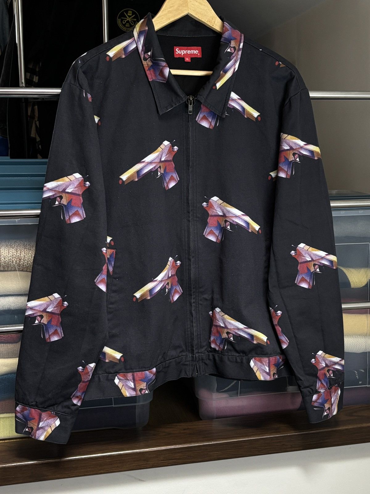 Supreme Supreme Alessandro Mendini Vintage Zip Work Jacket Gun Rare Size US XL / EU 56 / 4 - 2 Thumbnail